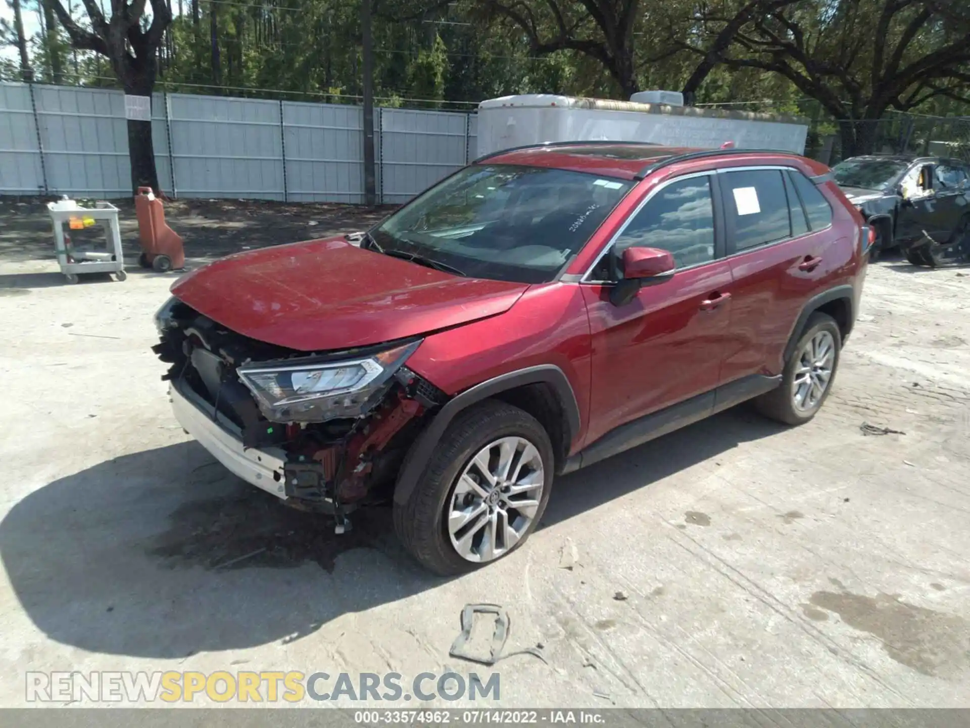 2 Photograph of a damaged car 2T3C1RFVXKC005143 TOYOTA RAV4 2019
