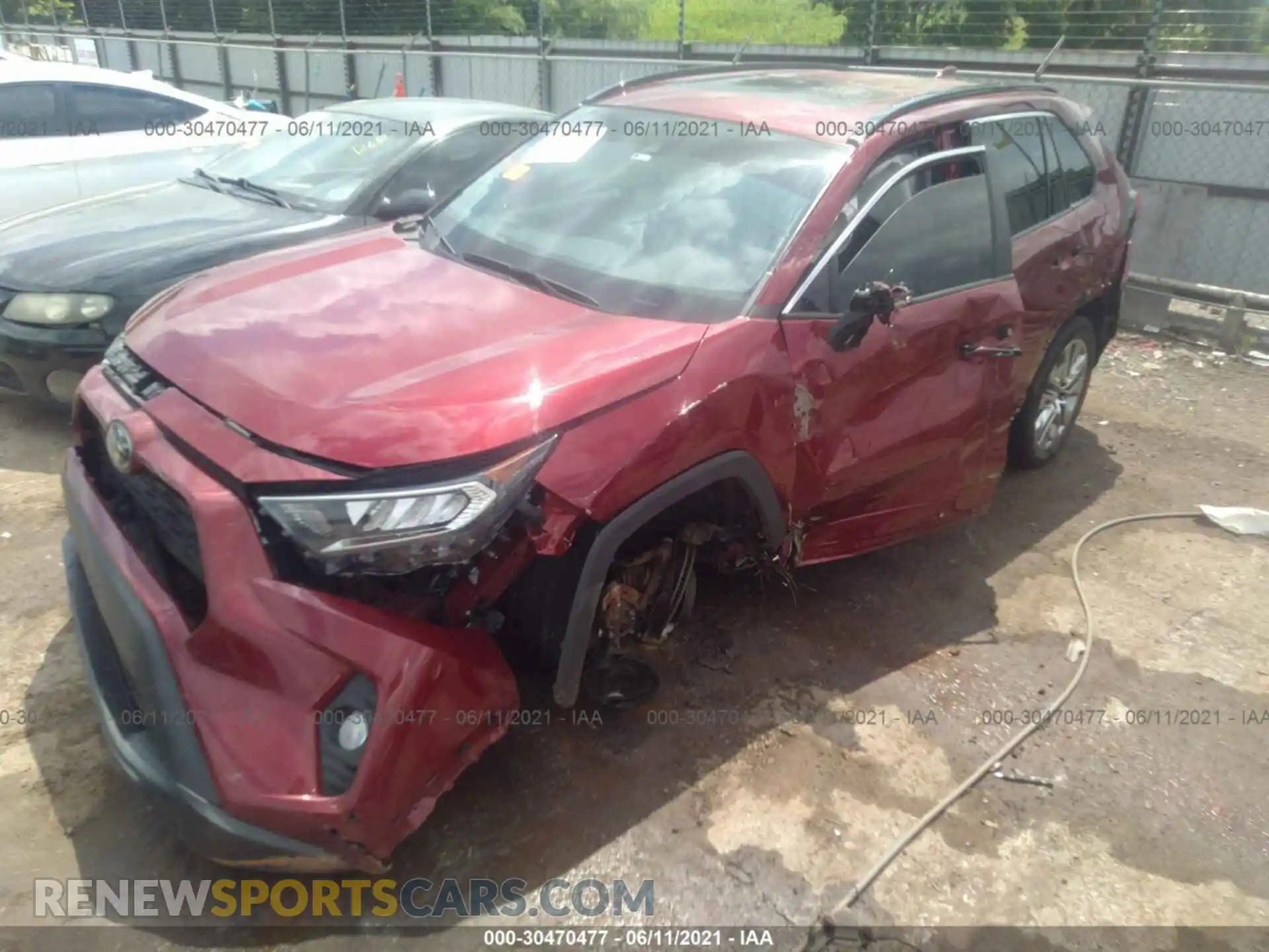 2 fotografías del automóvil dañado 2T3C1RFVXKC028289 TOYOTA RAV4 2019