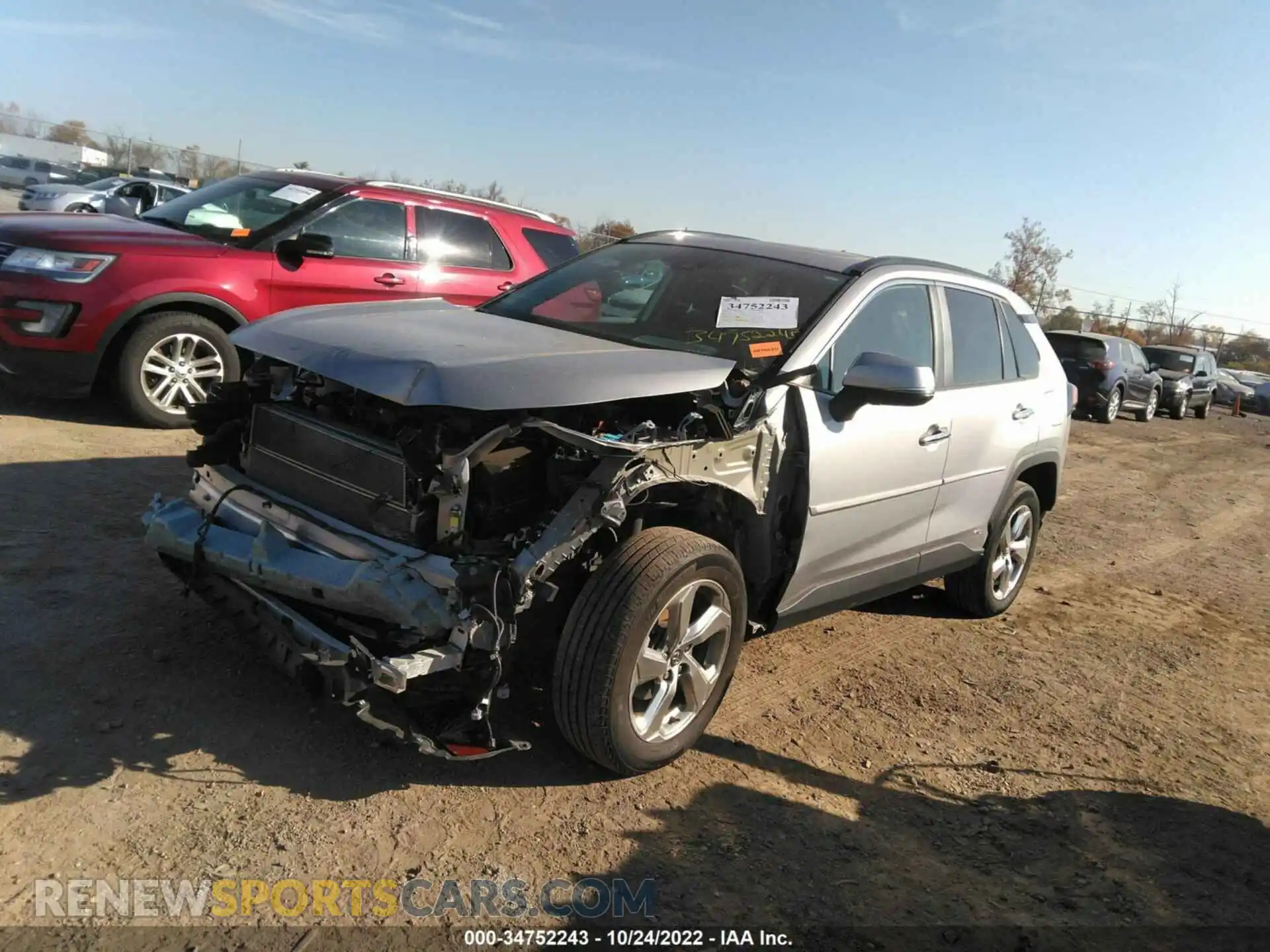 2 Photograph of a damaged car 2T3DWRFV1KW017198 TOYOTA RAV4 2019