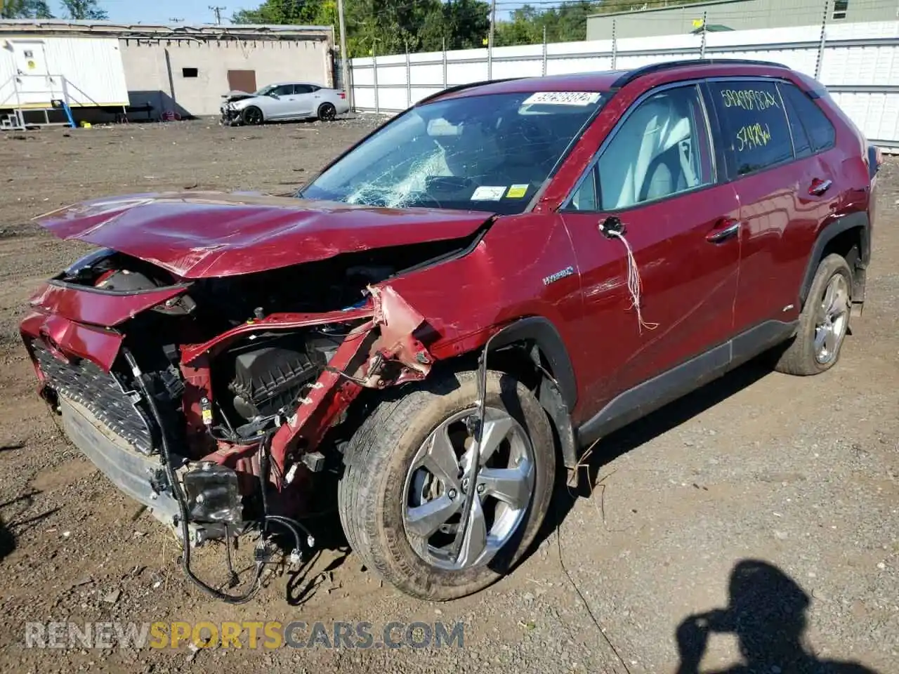 2 Photograph of a damaged car 2T3DWRFV9KW013447 TOYOTA RAV4 2019