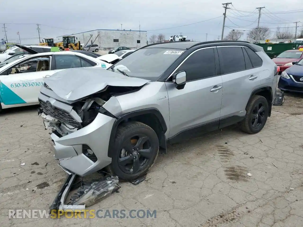 1 Photograph of a damaged car 2T3EWRFV7KW036794 TOYOTA RAV4 2019