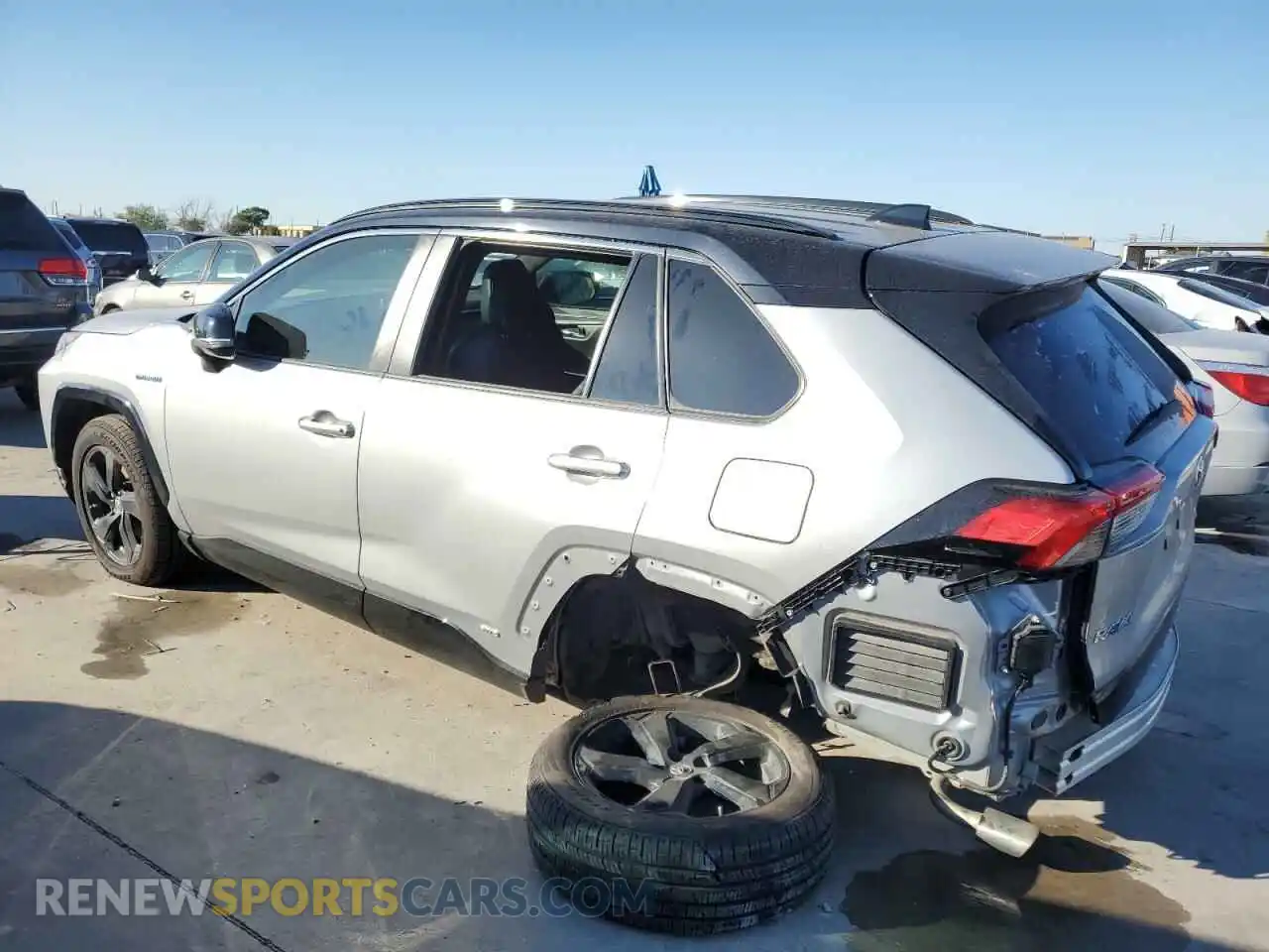 2 Photograph of a damaged car 2T3EWRFV9KW035128 TOYOTA RAV4 2019