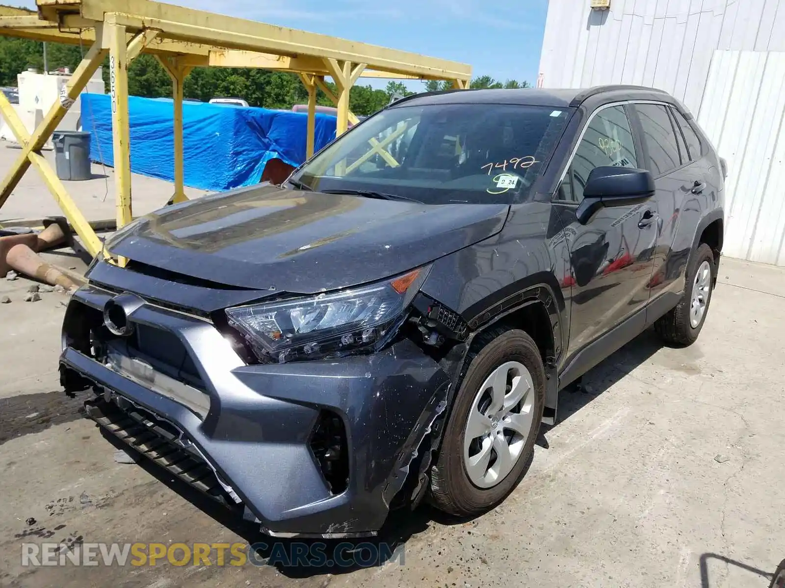 2 Photograph of a damaged car 2T3F1RFV1KC037492 TOYOTA RAV4 2019