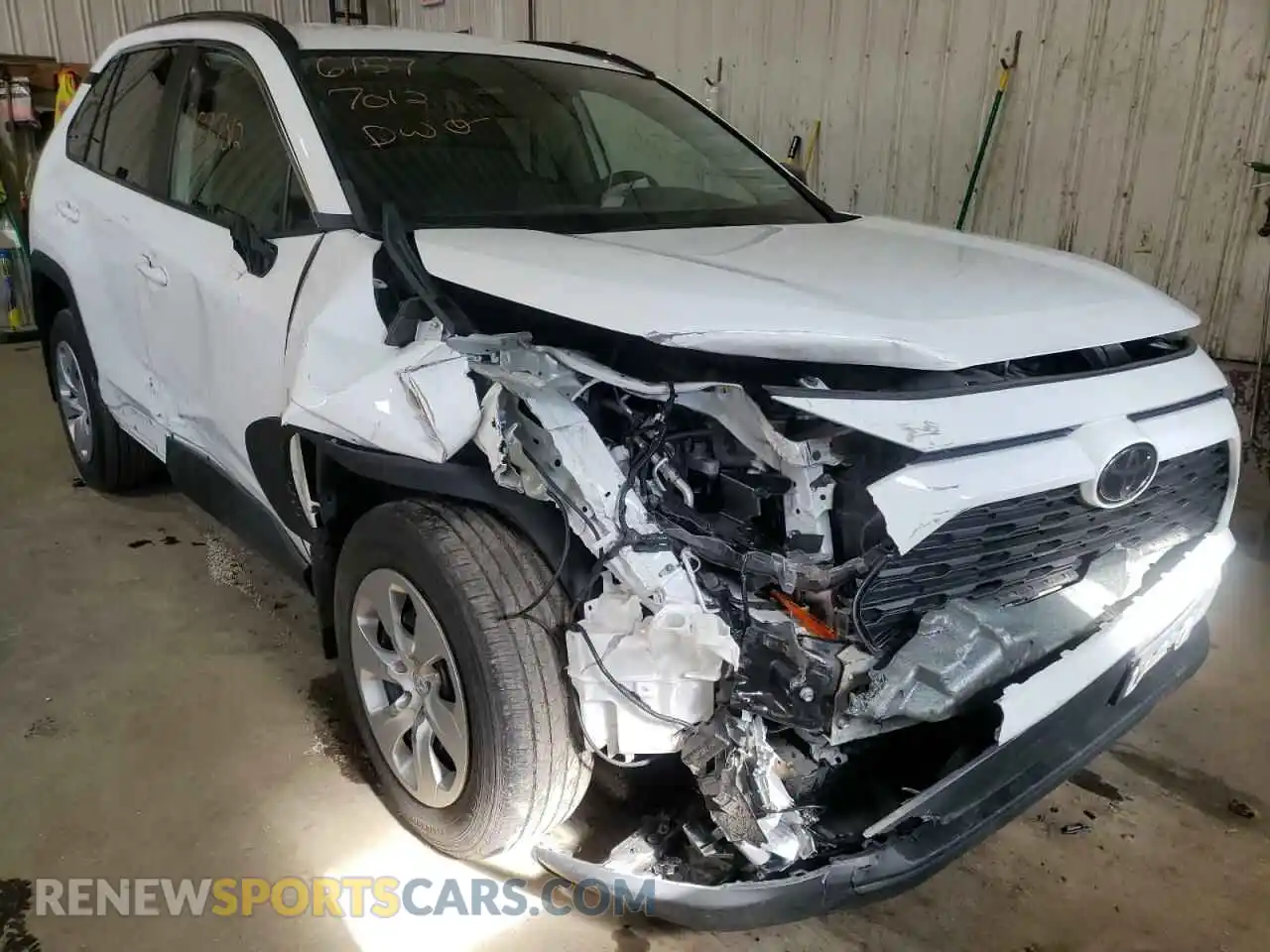 1 Photograph of a damaged car 2T3F1RFV3KC045996 TOYOTA RAV4 2019