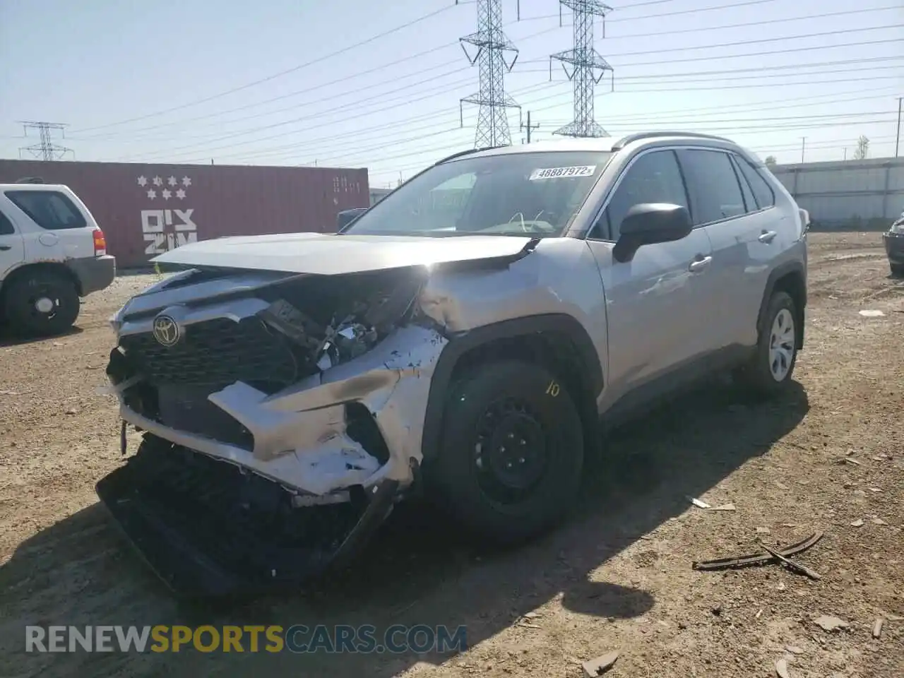 2 Photograph of a damaged car 2T3F1RFV3KW018361 TOYOTA RAV4 2019
