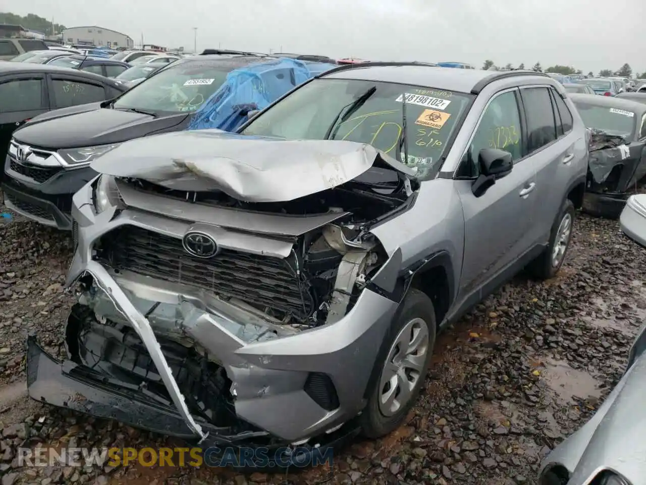 2 Photograph of a damaged car 2T3F1RFV5KW079405 TOYOTA RAV4 2019