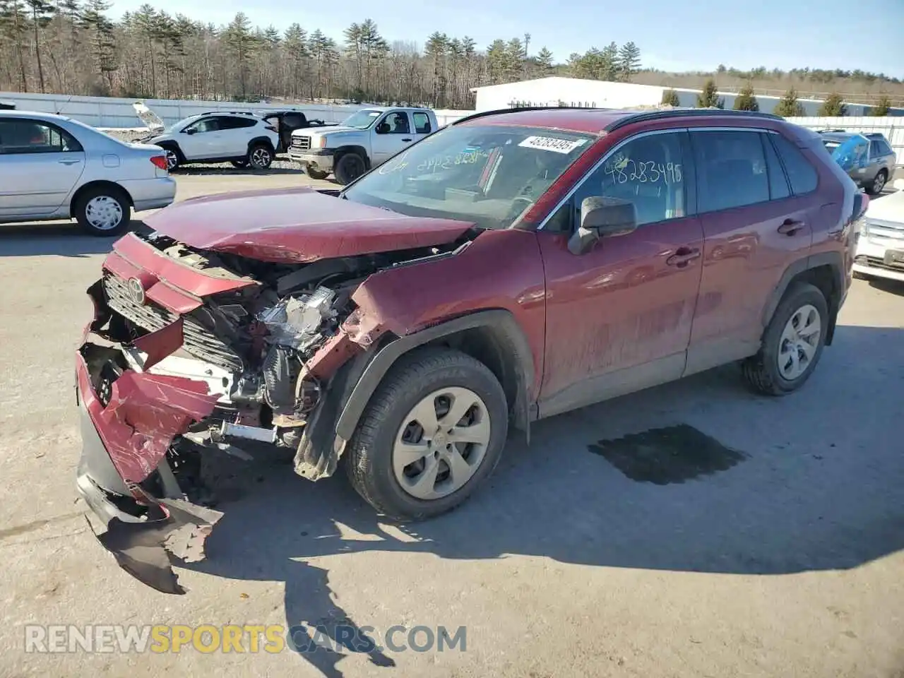 1 Photograph of a damaged car 2T3F1RFV6KC034619 TOYOTA RAV4 2019