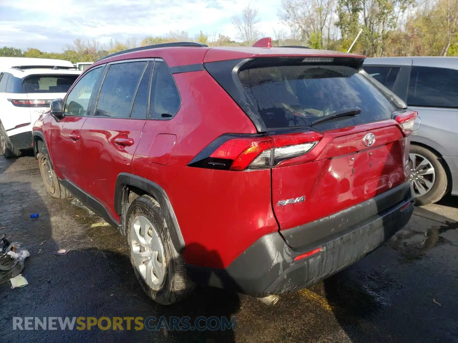 3 fotografías del automóvil dañado 2T3F1RFV7KC057701 TOYOTA RAV4 2019