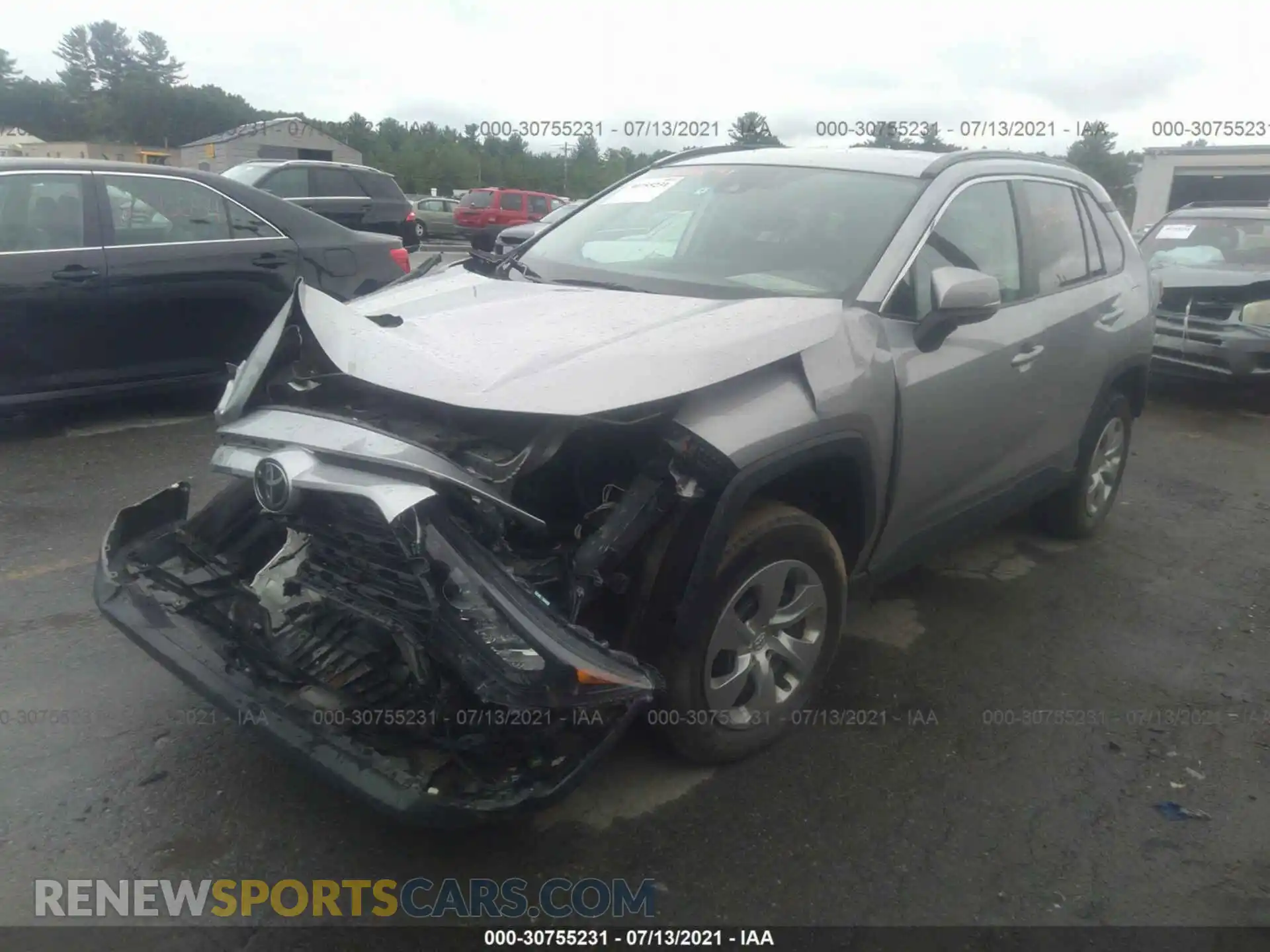 2 Photograph of a damaged car 2T3G1RFV2KC004988 TOYOTA RAV4 2019