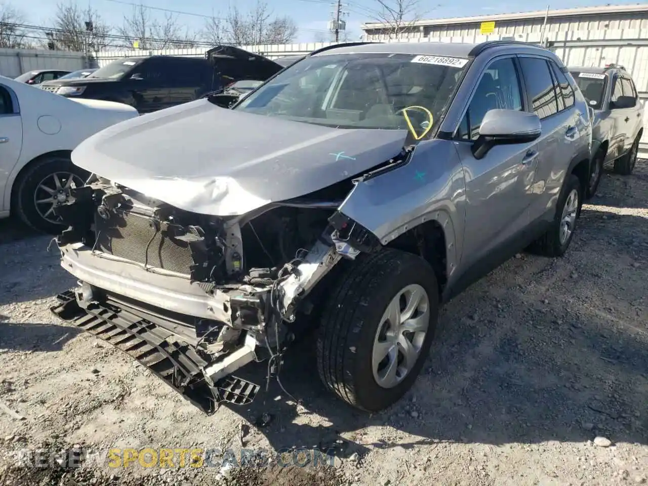 2 Photograph of a damaged car 2T3G1RFV3KW069508 TOYOTA RAV4 2019