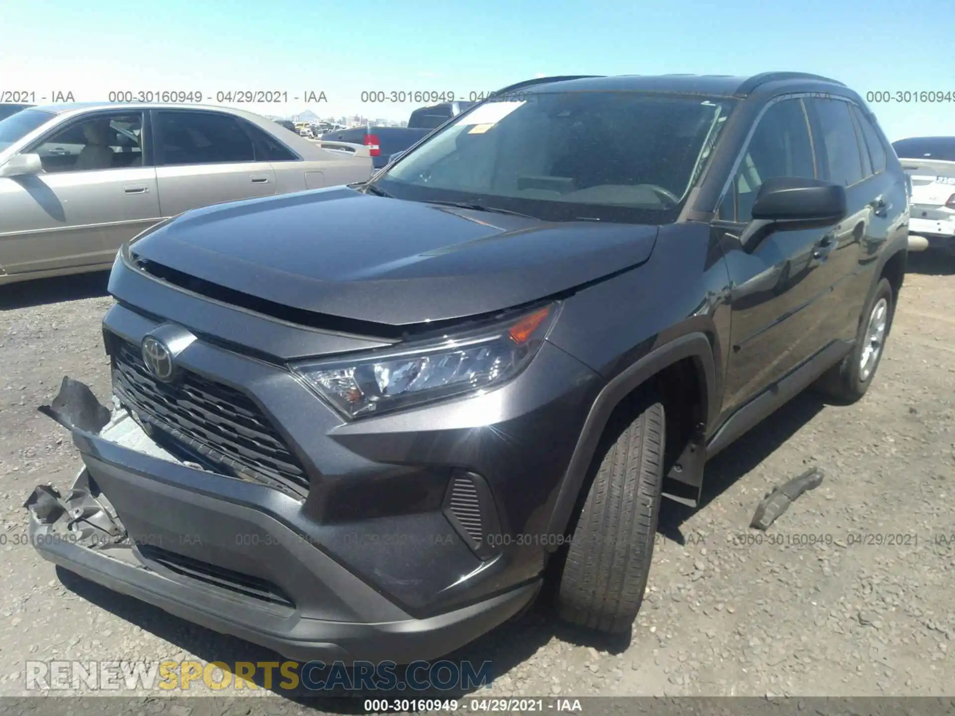 2 Photograph of a damaged car 2T3H1RFV0KC012124 TOYOTA RAV4 2019