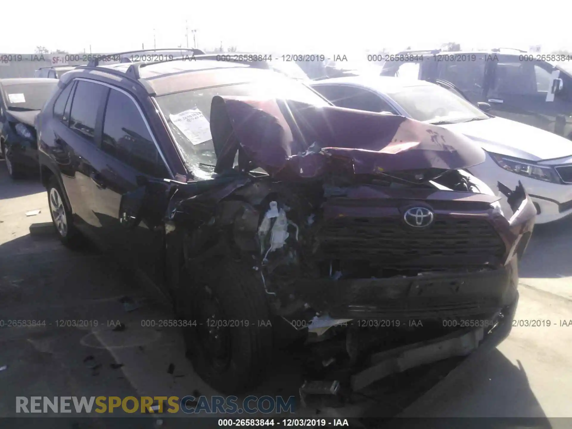 1 Photograph of a damaged car 2T3H1RFV1KC010656 TOYOTA RAV4 2019