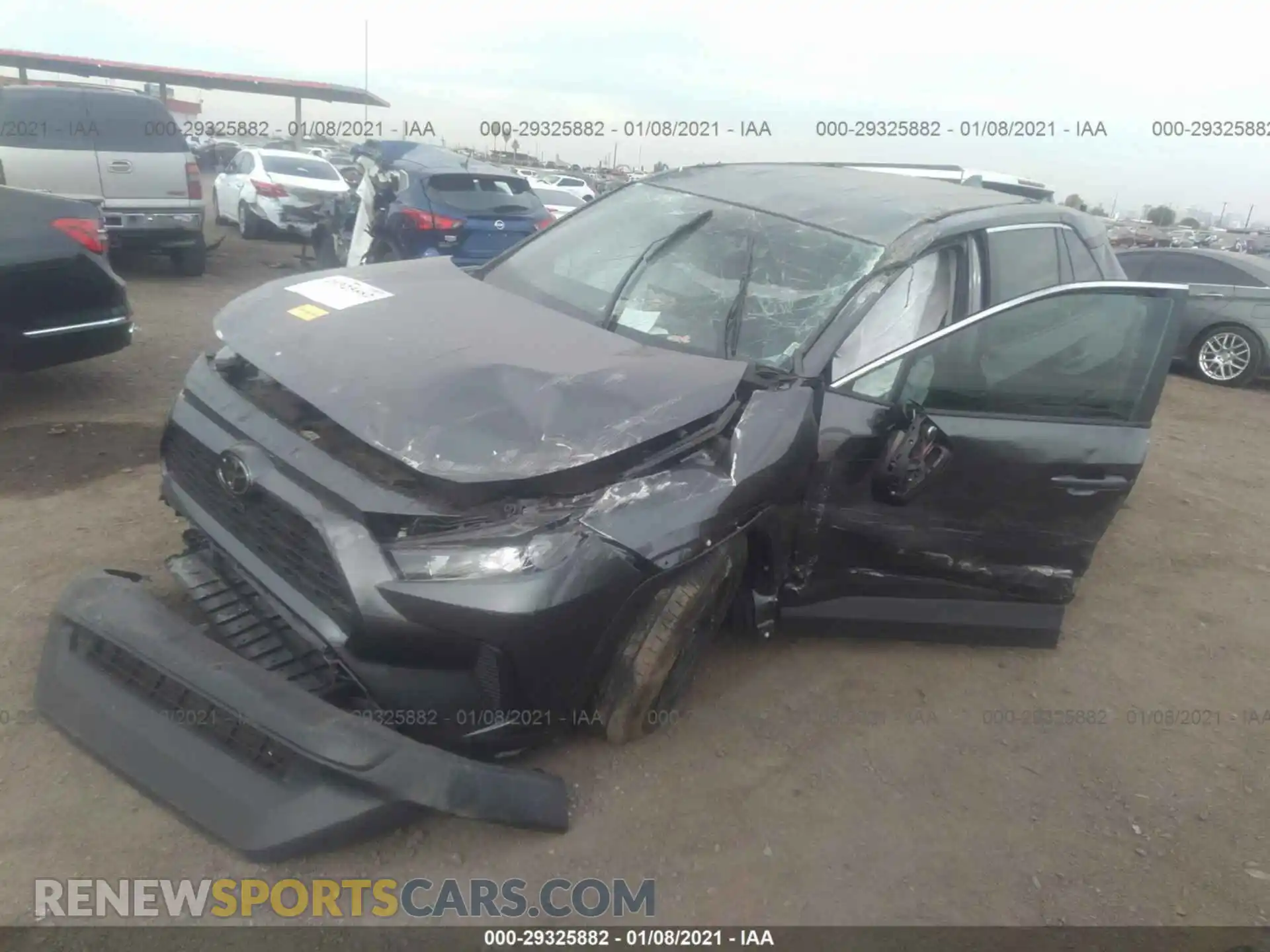 2 Photograph of a damaged car 2T3H1RFV1KC012990 TOYOTA RAV4 2019