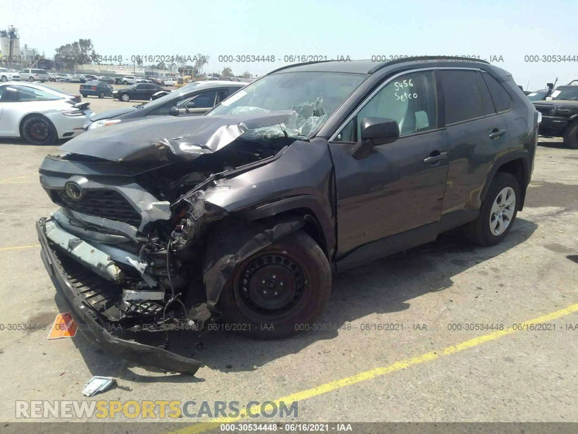 2 Photograph of a damaged car 2T3H1RFV1KC030650 TOYOTA RAV4 2019
