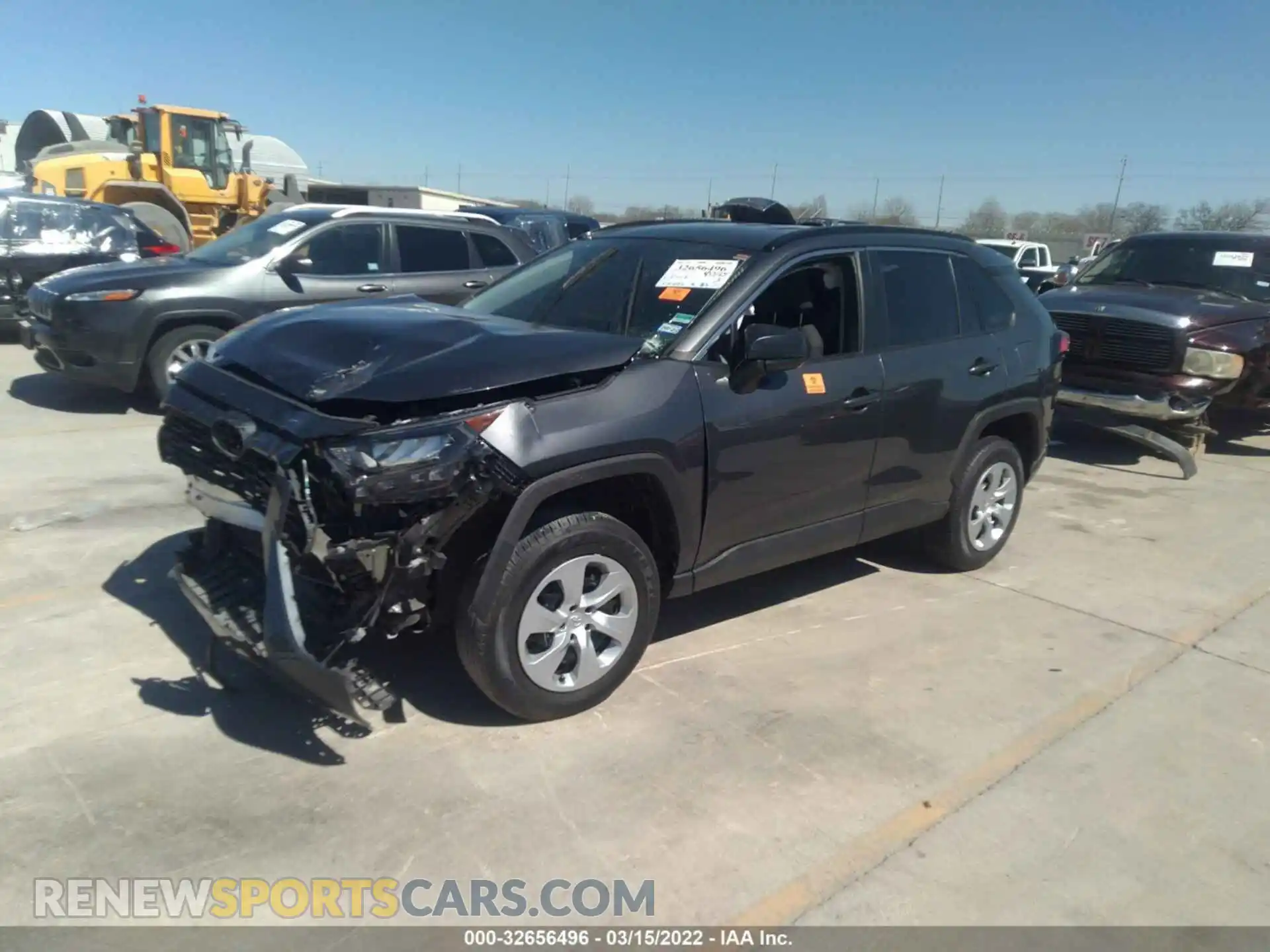 2 Photograph of a damaged car 2T3H1RFV2KC022833 TOYOTA RAV4 2019