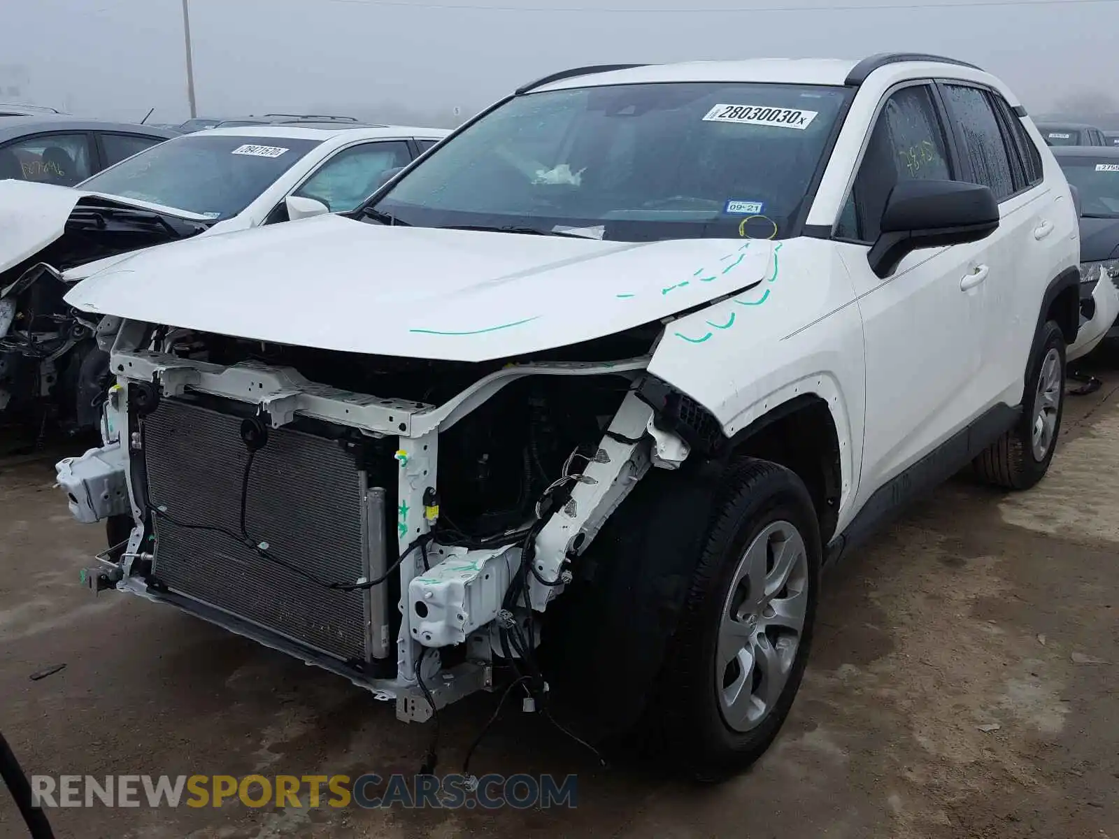 2 Photograph of a damaged car 2T3H1RFV2KC024467 TOYOTA RAV4 2019