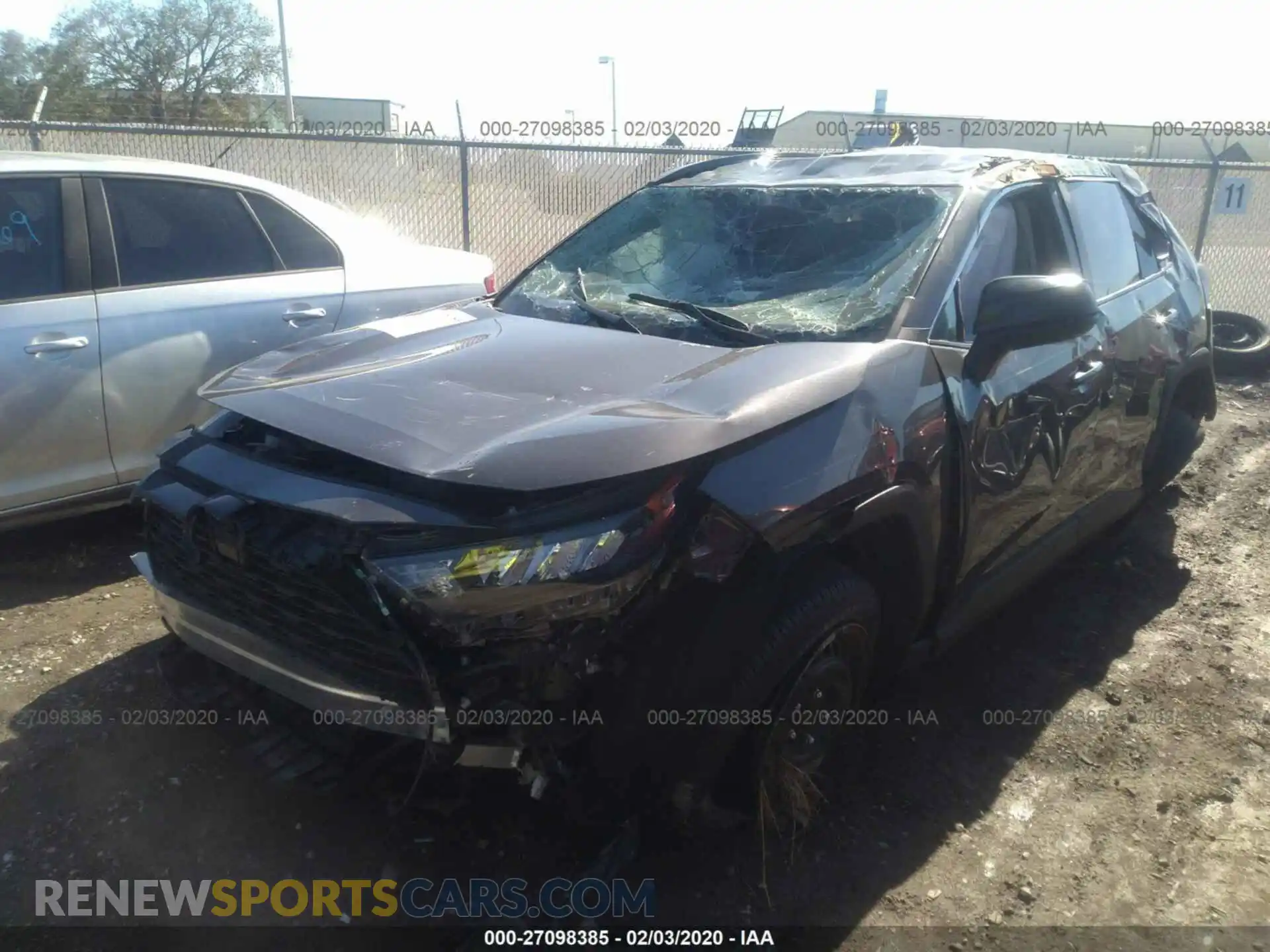 2 Photograph of a damaged car 2T3H1RFV2KW003973 TOYOTA RAV4 2019