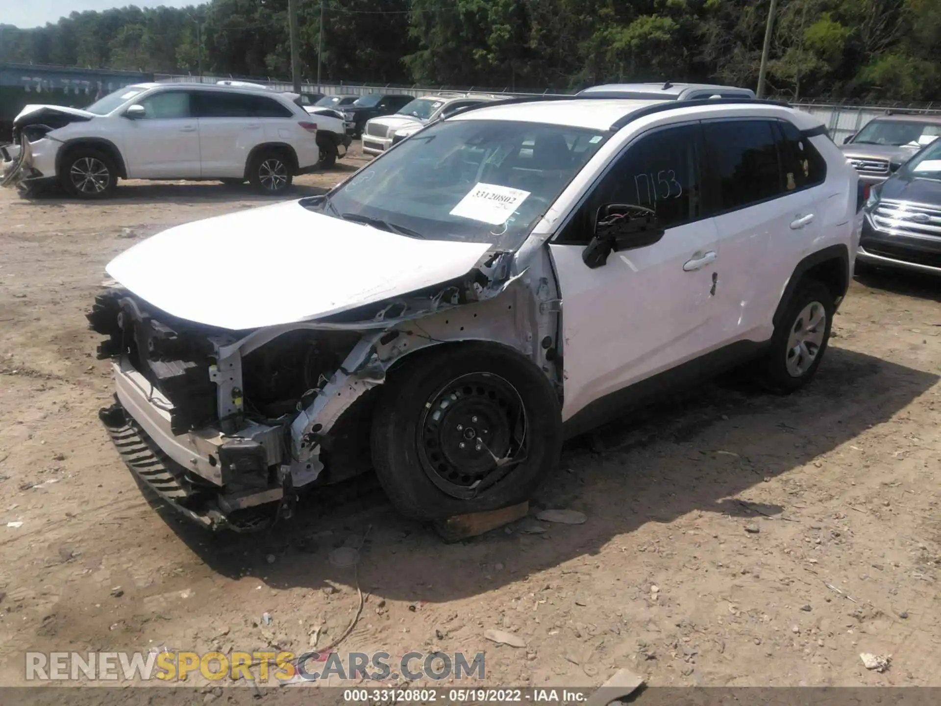 2 Photograph of a damaged car 2T3H1RFV2KW045057 TOYOTA RAV4 2019