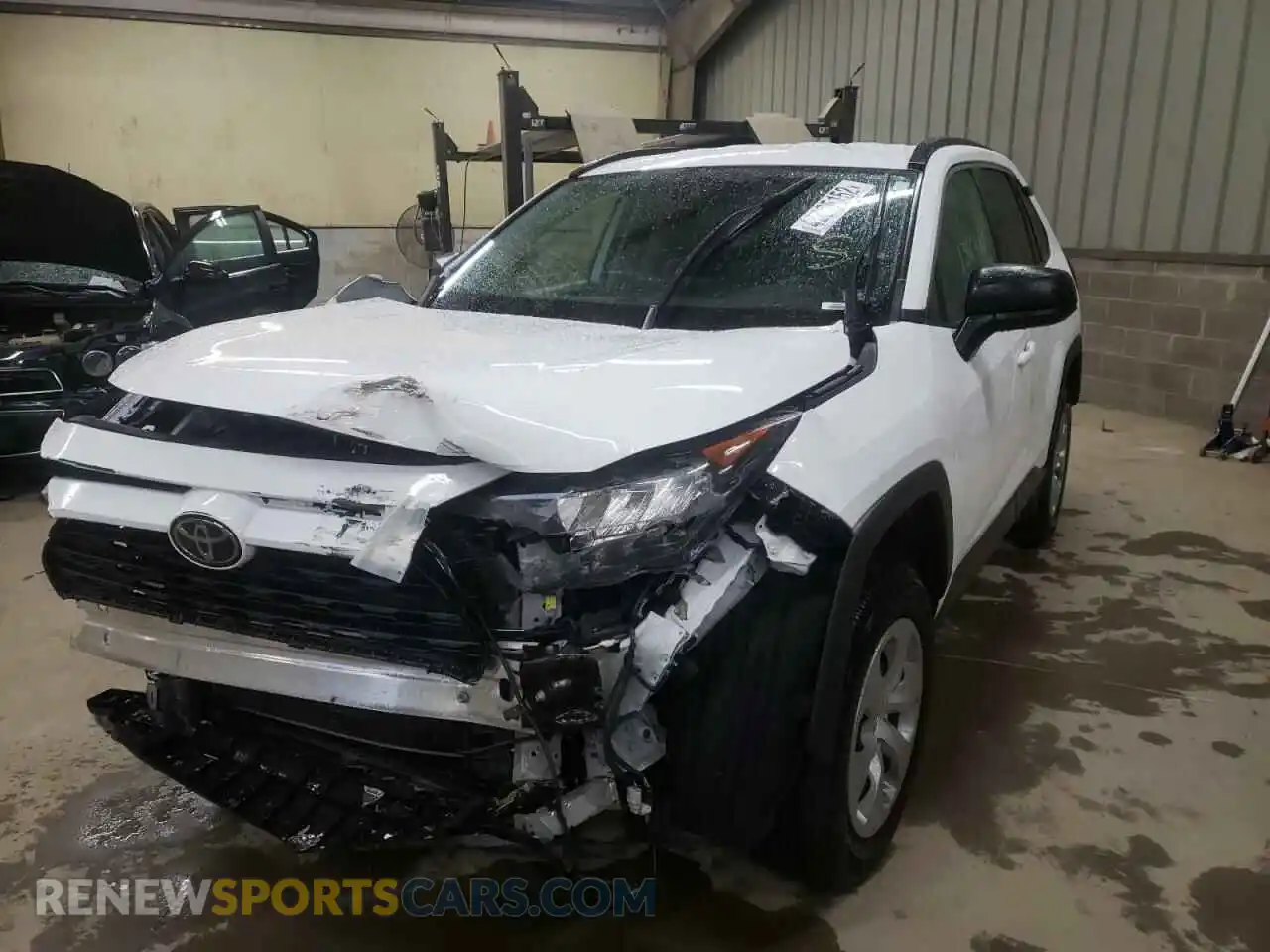 2 fotografías del automóvil dañado 2T3H1RFV3KW021141 TOYOTA RAV4 2019