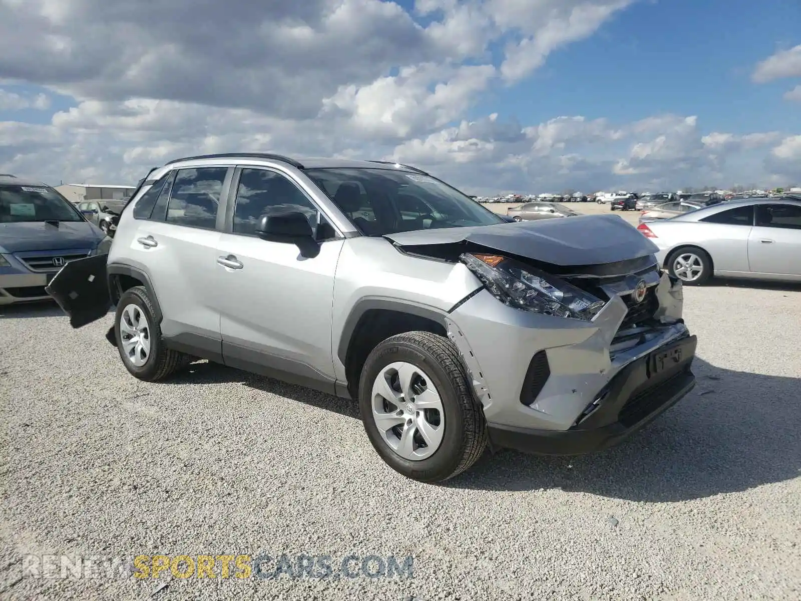 1 Photograph of a damaged car 2T3H1RFV3KW036982 TOYOTA RAV4 2019
