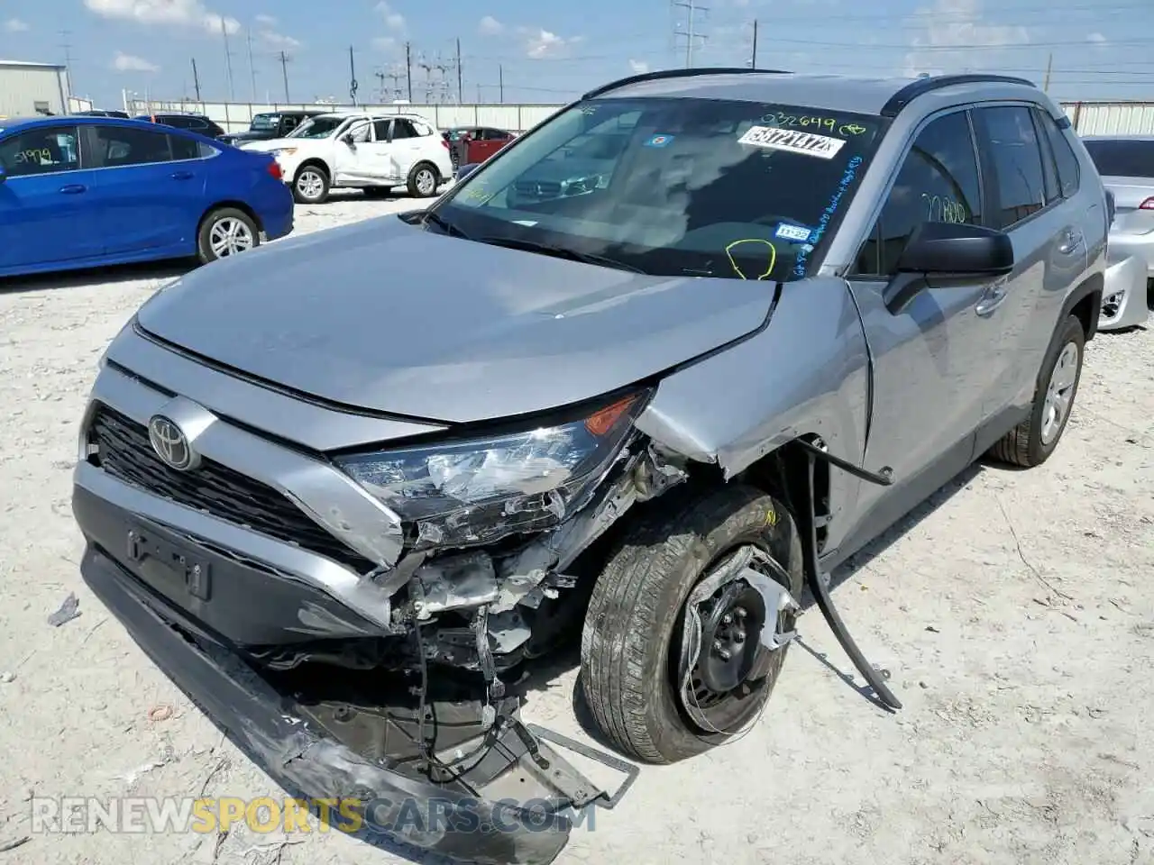 2 Photograph of a damaged car 2T3H1RFV4KC032649 TOYOTA RAV4 2019