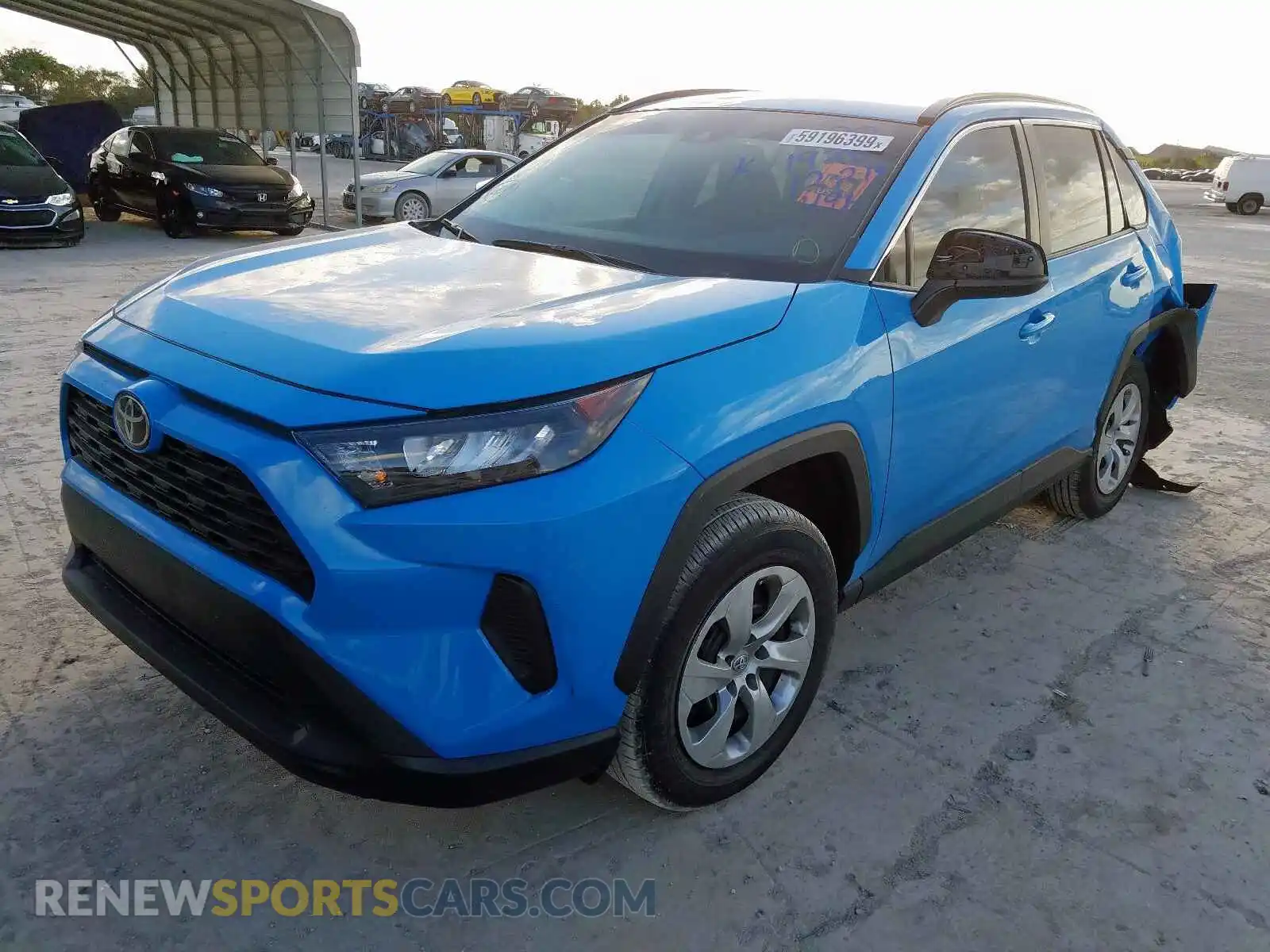 2 Photograph of a damaged car 2T3H1RFV4KW011928 TOYOTA RAV4 2019