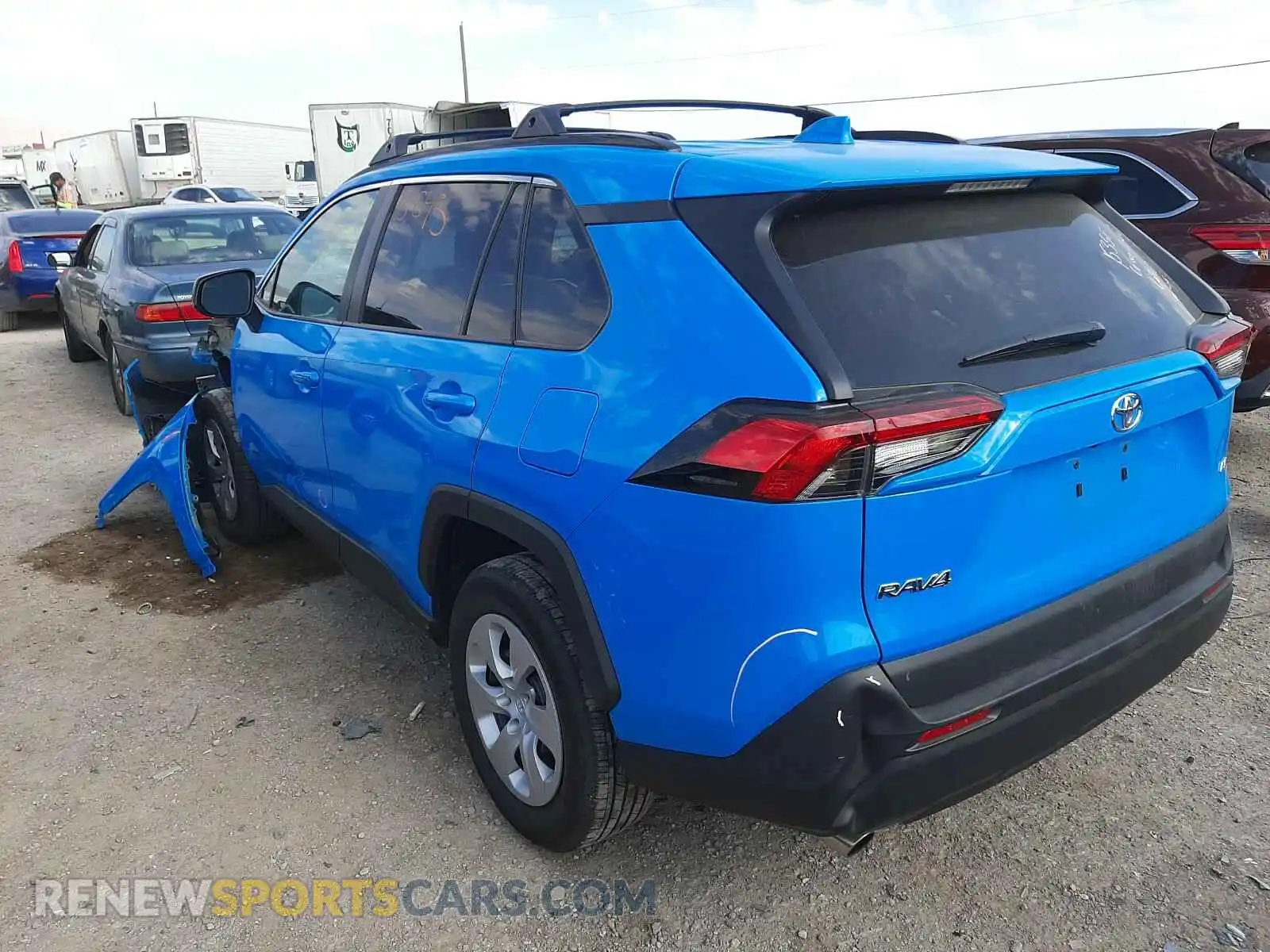 3 Photograph of a damaged car 2T3H1RFV5KC021580 TOYOTA RAV4 2019