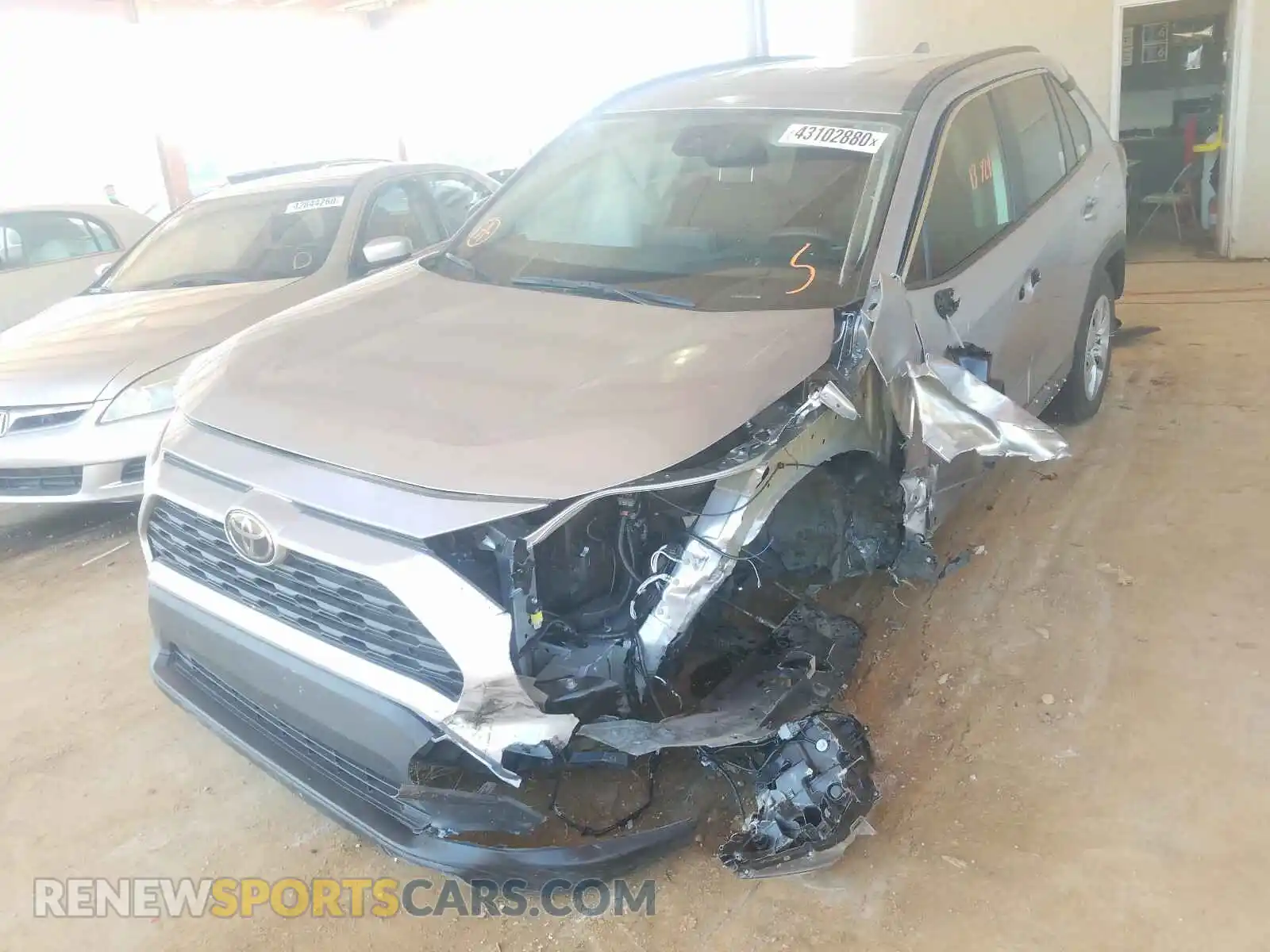 2 Photograph of a damaged car 2T3H1RFV7KC023959 TOYOTA RAV4 2019