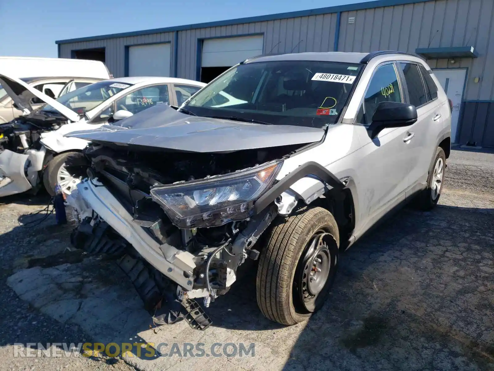 2 Photograph of a damaged car 2T3H1RFV7KW019733 TOYOTA RAV4 2019