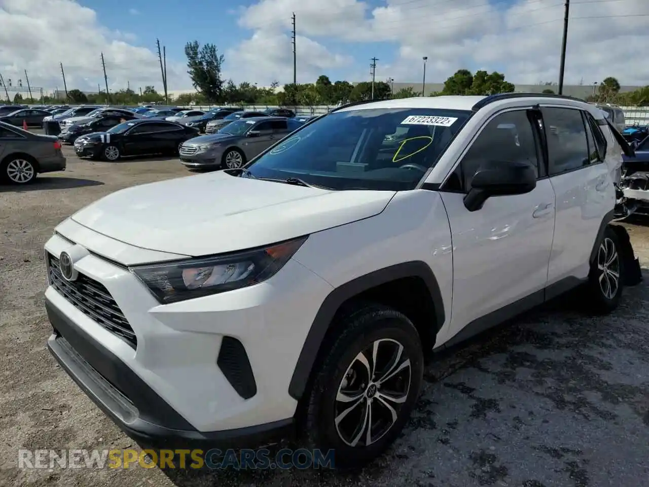 2 Photograph of a damaged car 2T3H1RFVXKC021283 TOYOTA RAV4 2019