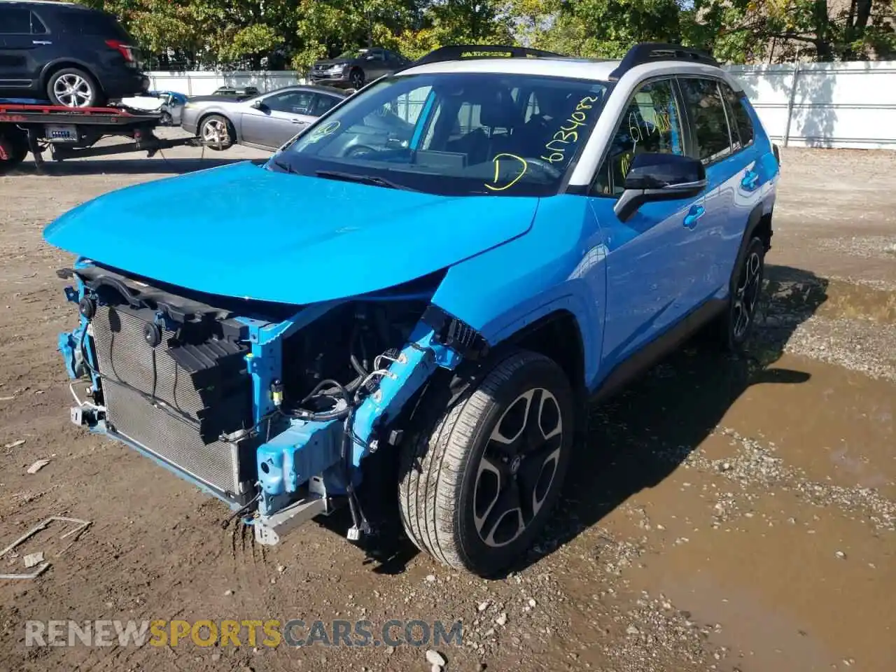 2 fotografías del automóvil dañado 2T3J1RFV4KC013455 TOYOTA RAV4 2019