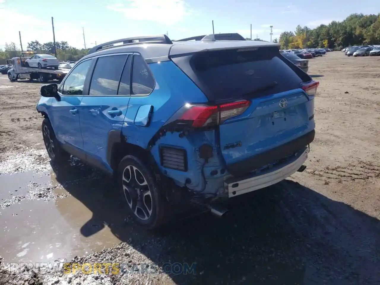 3 fotografías del automóvil dañado 2T3J1RFV4KC013455 TOYOTA RAV4 2019