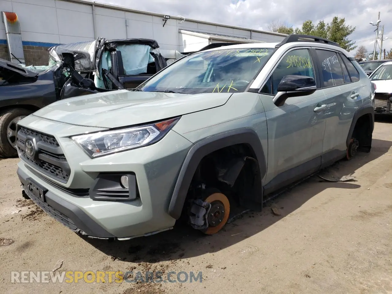 2 Photograph of a damaged car 2T3J1RFV6KW014492 TOYOTA RAV4 2019