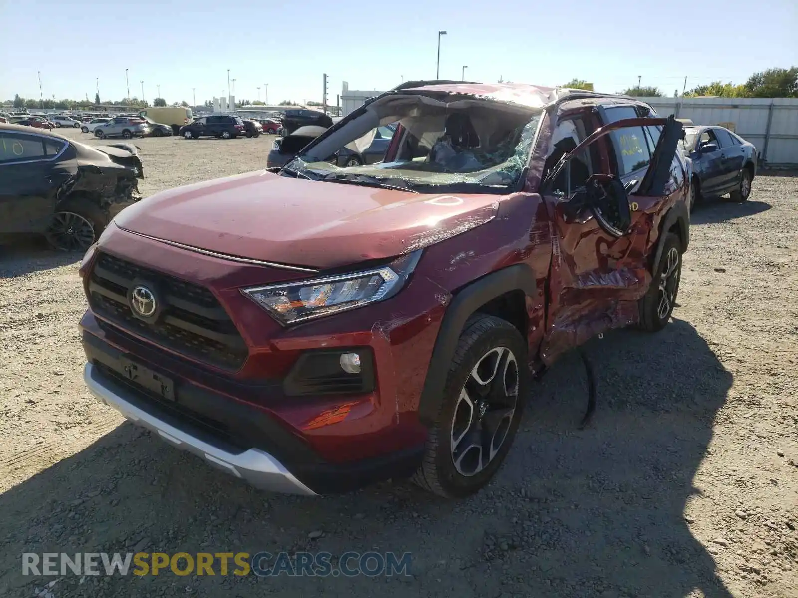2 Photograph of a damaged car 2T3J1RFV7KC020903 TOYOTA RAV4 2019