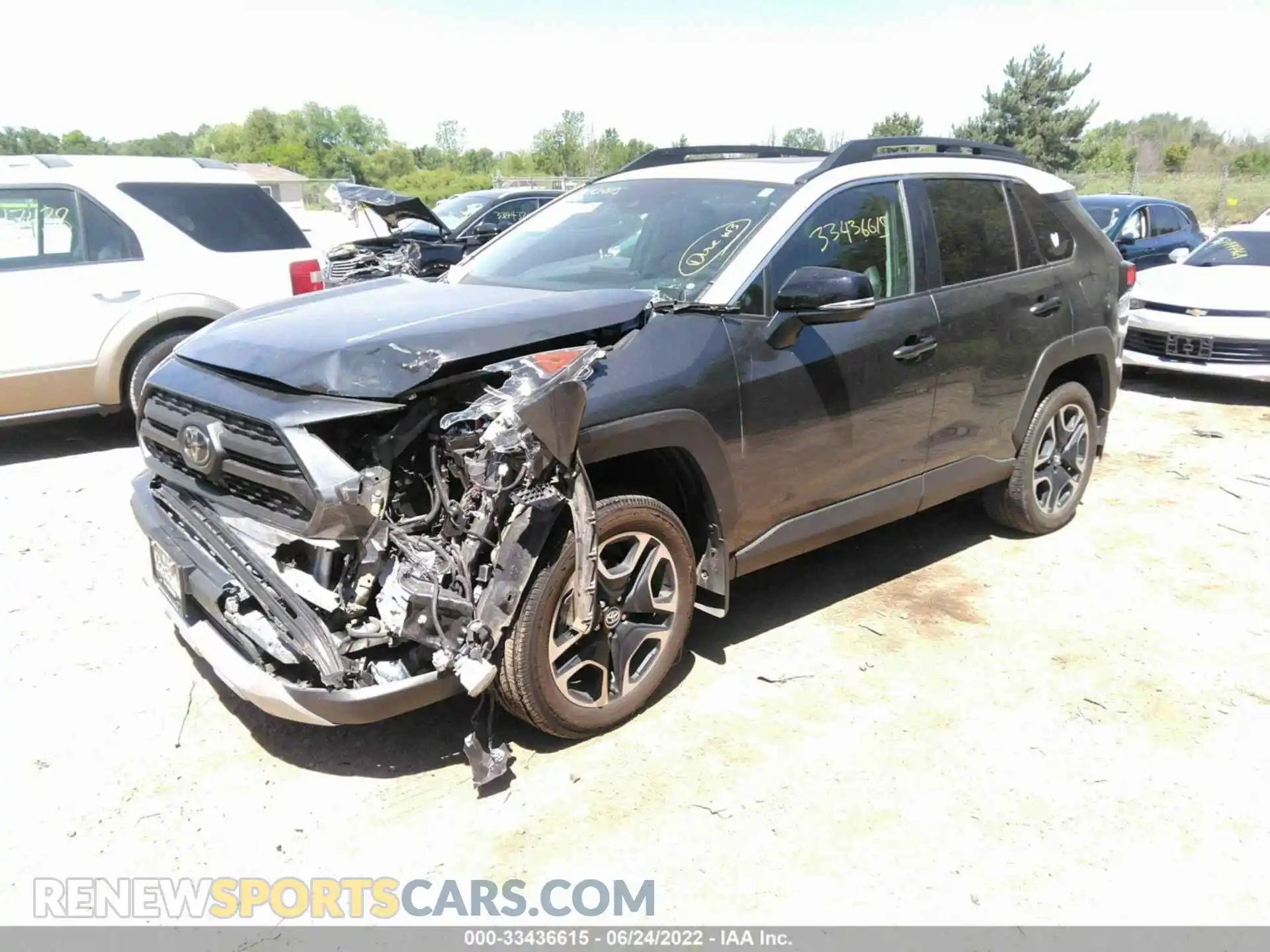 2 Photograph of a damaged car 2T3J1RFV7KC032467 TOYOTA RAV4 2019