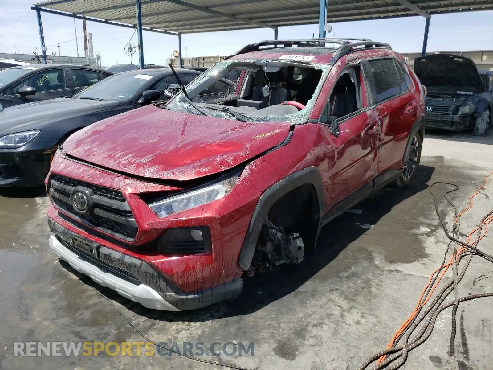2 Photograph of a damaged car 2T3J1RFVXKW007447 TOYOTA RAV4 2019
