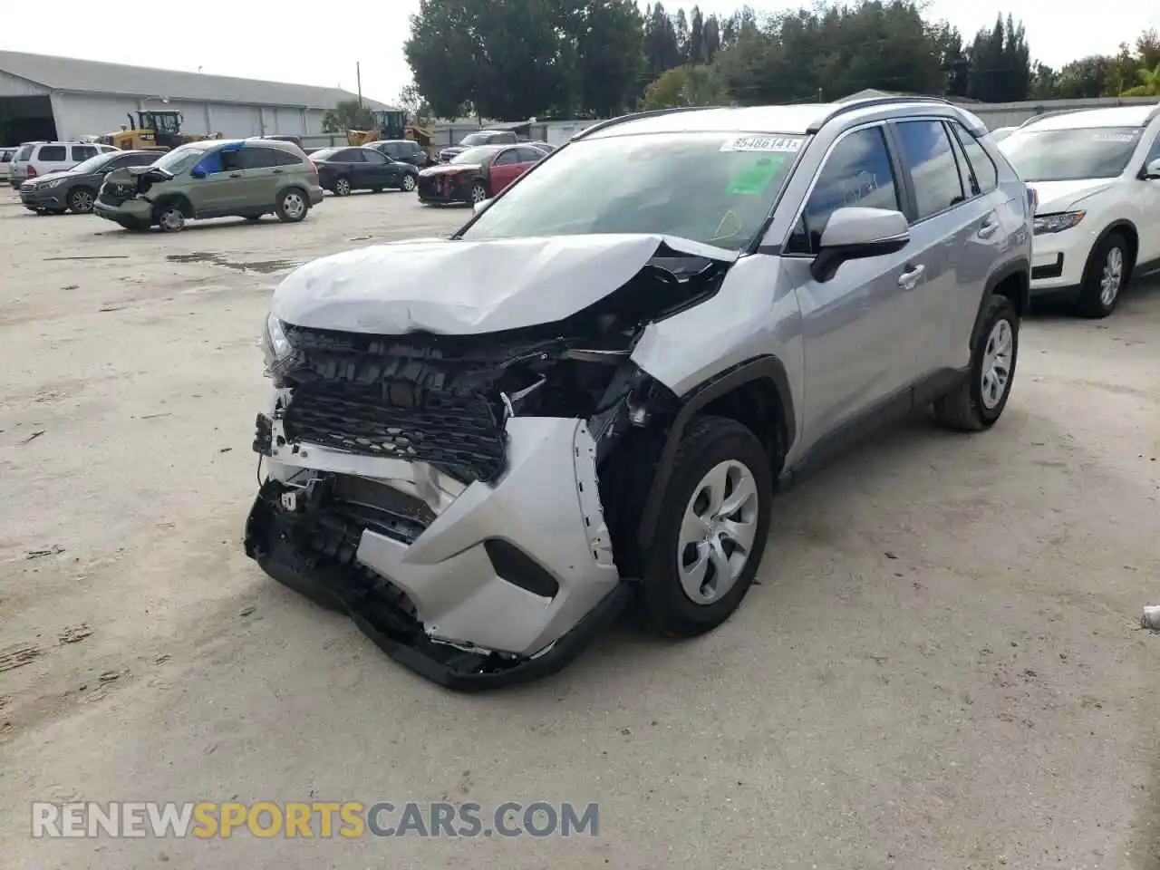 2 Photograph of a damaged car 2T3K1RFV0KC019287 TOYOTA RAV4 2019