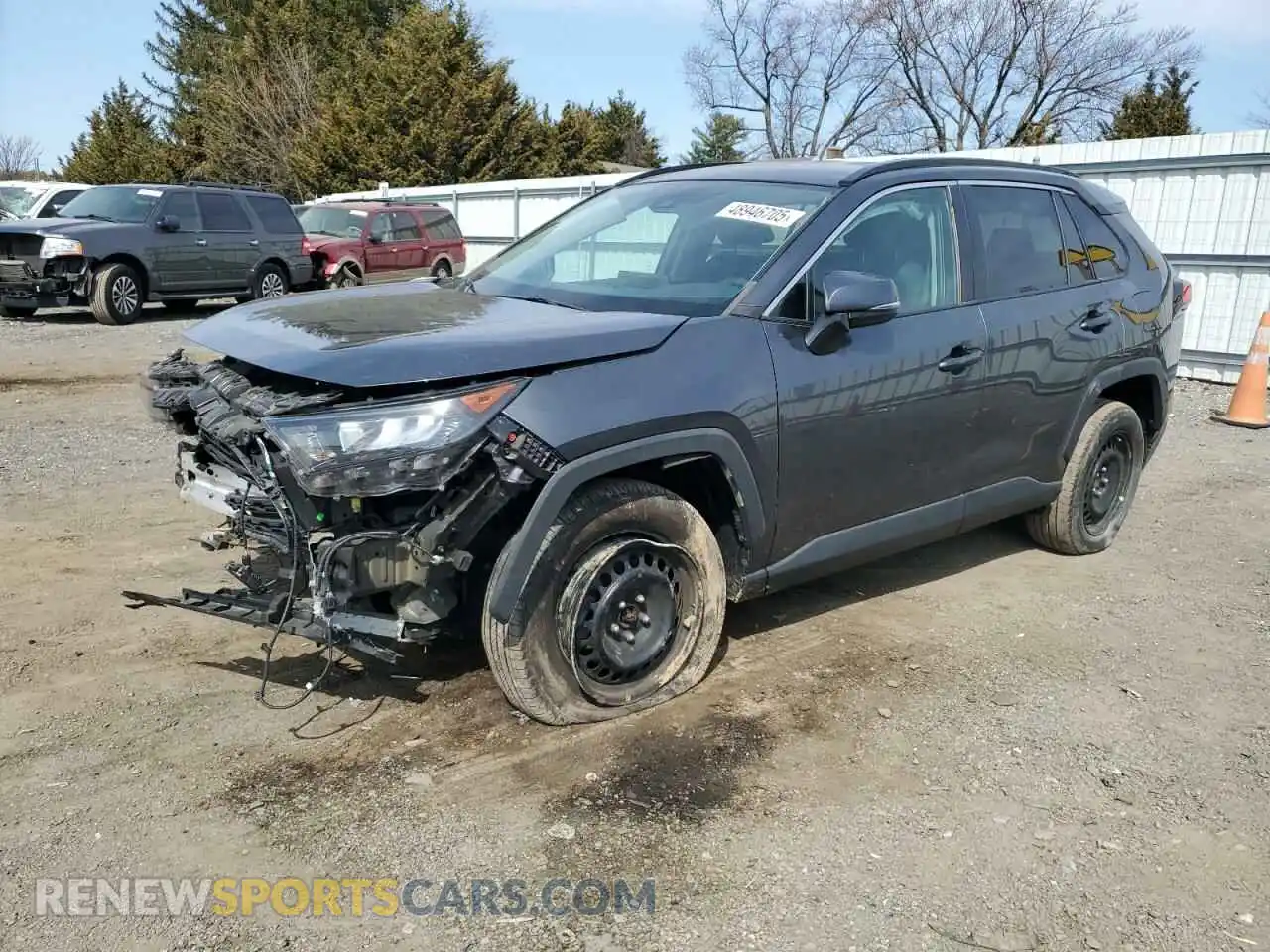 1 Photograph of a damaged car 2T3K1RFV0KC020049 TOYOTA RAV4 2019