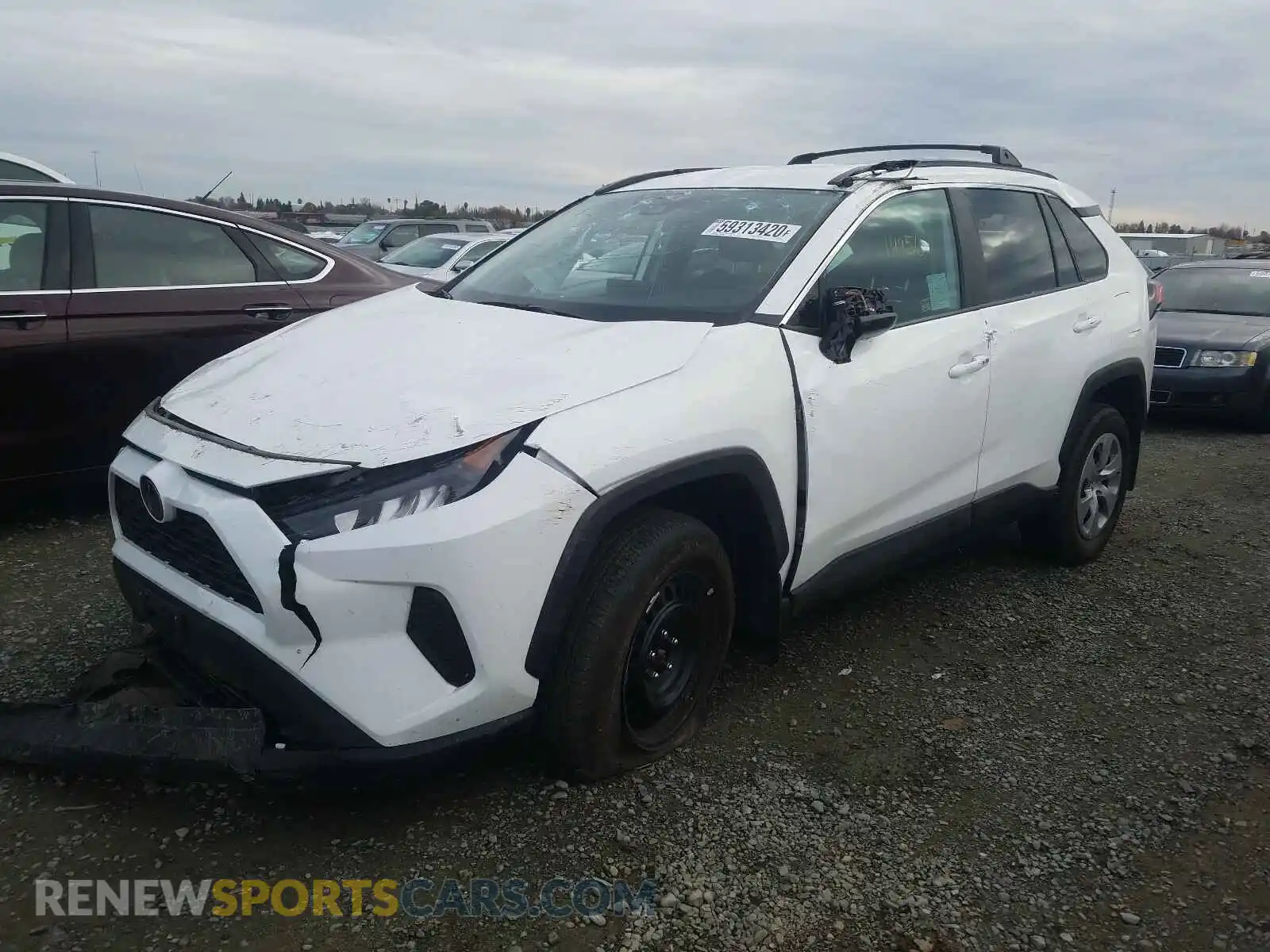 2 Photograph of a damaged car 2T3K1RFV0KW031003 TOYOTA RAV4 2019