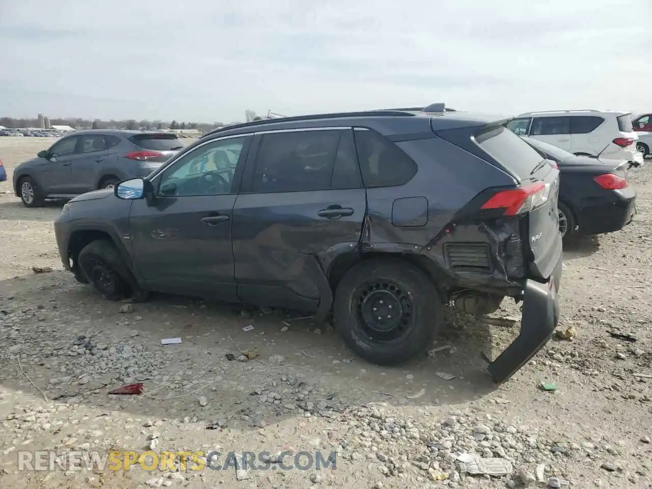 2 Photograph of a damaged car 2T3K1RFV0KW054264 TOYOTA RAV4 2019