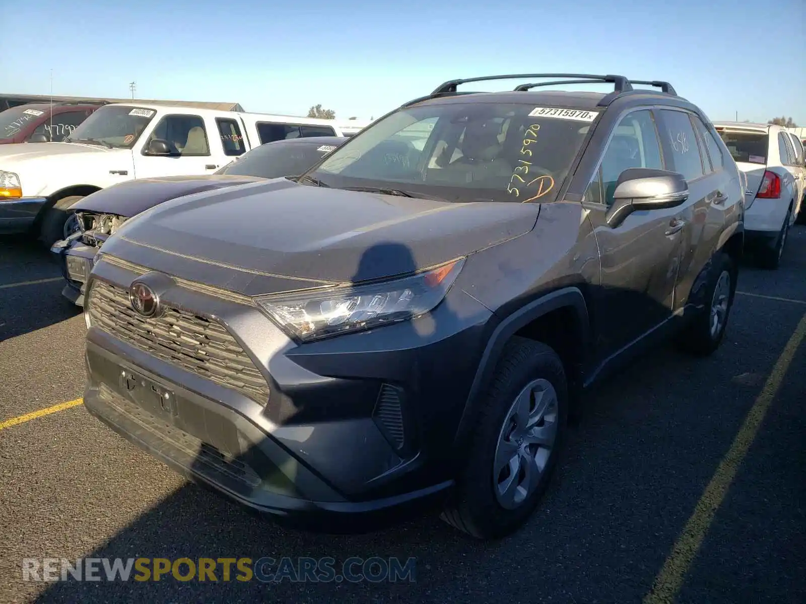 2 Photograph of a damaged car 2T3K1RFV7KC014264 TOYOTA RAV4 2019