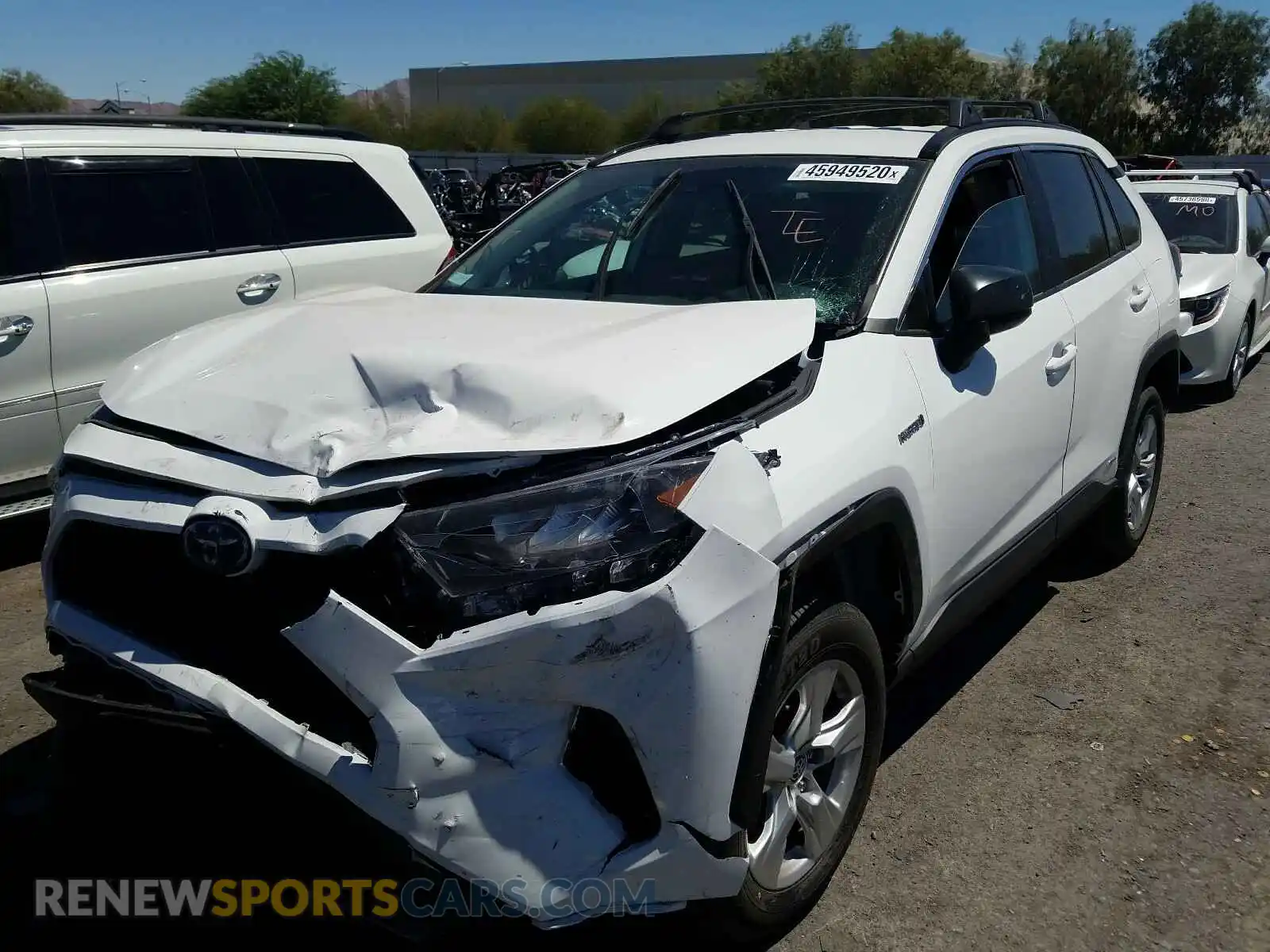 2 Photograph of a damaged car 2T3LWRFV1KW045238 TOYOTA RAV4 2019