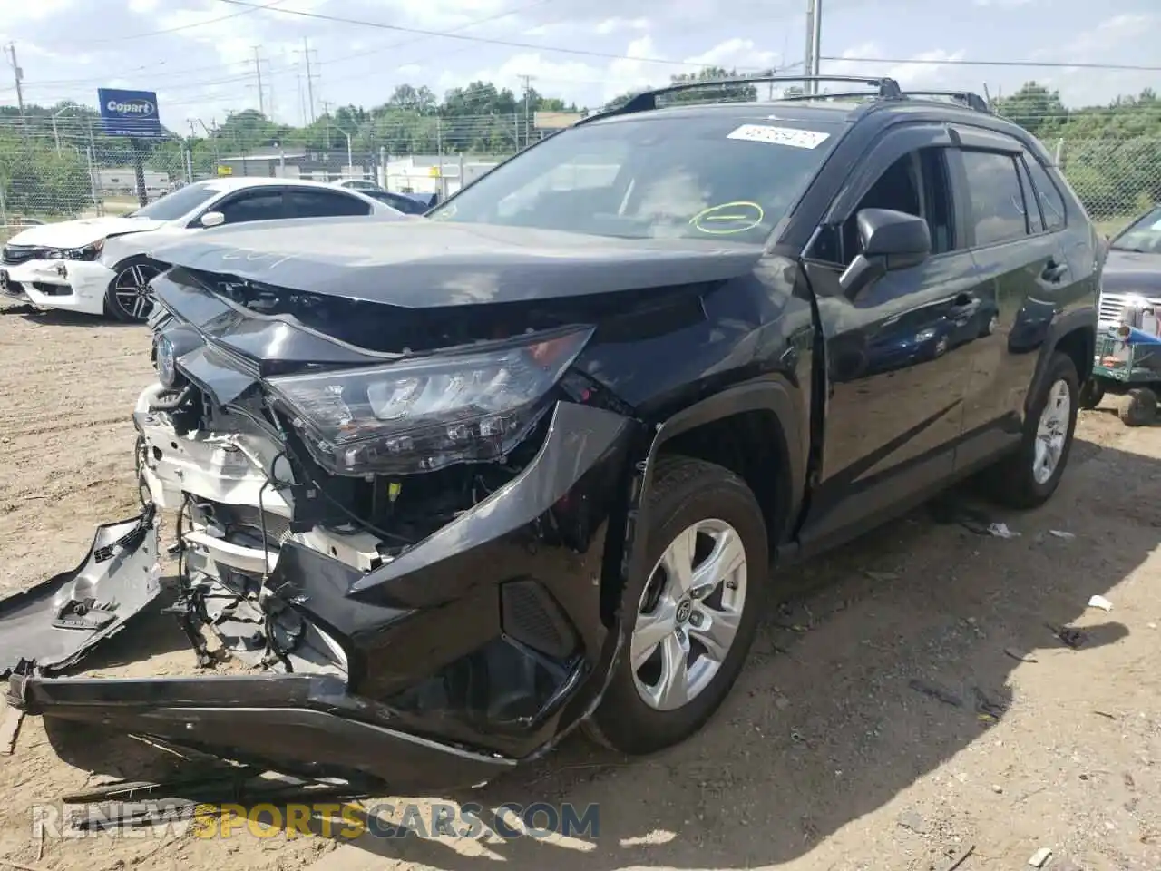 2 fotografías del automóvil dañado 2T3LWRFV2KW008473 TOYOTA RAV4 2019