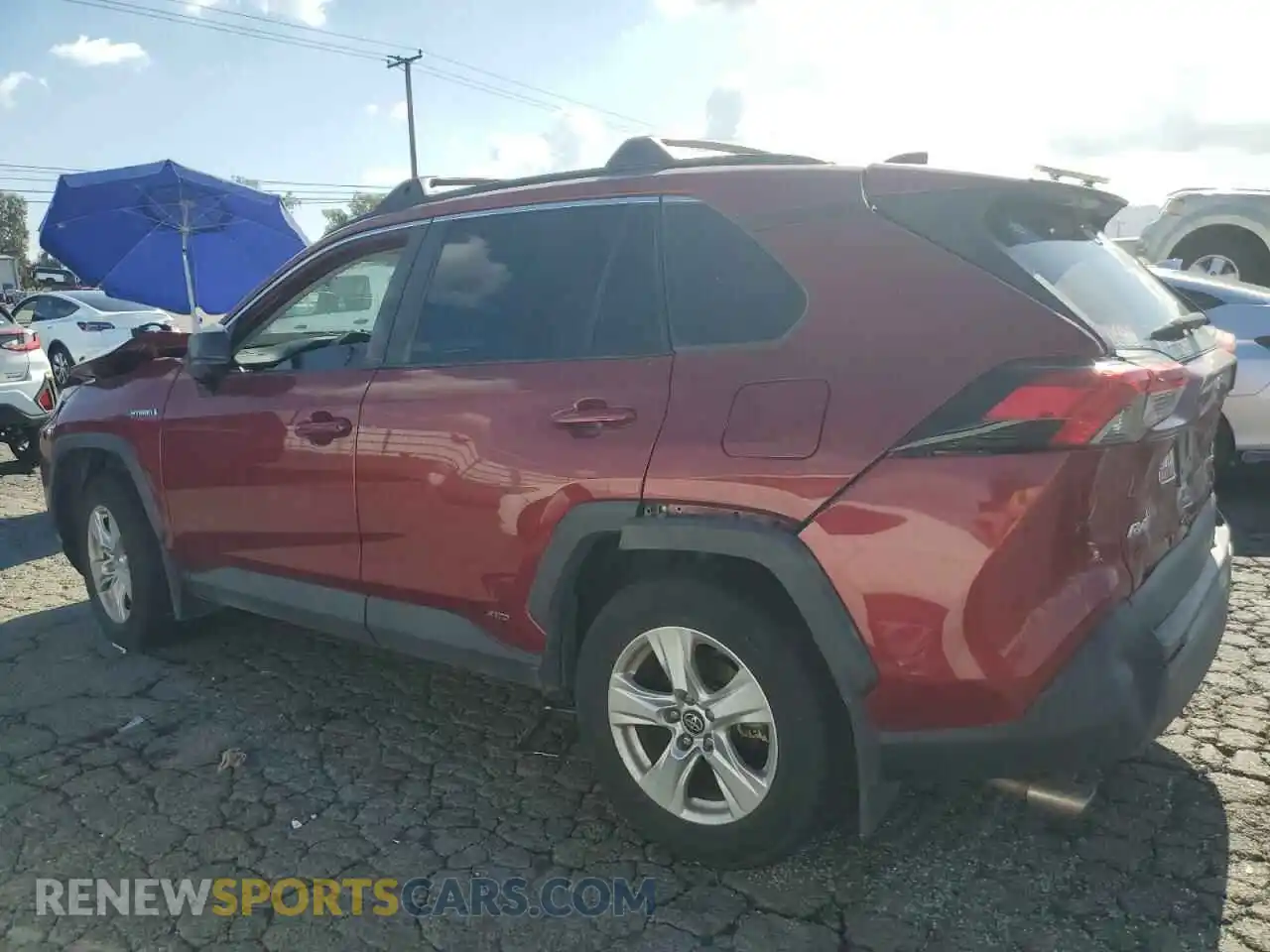 2 Photograph of a damaged car 2T3LWRFV3KW022429 TOYOTA RAV4 2019