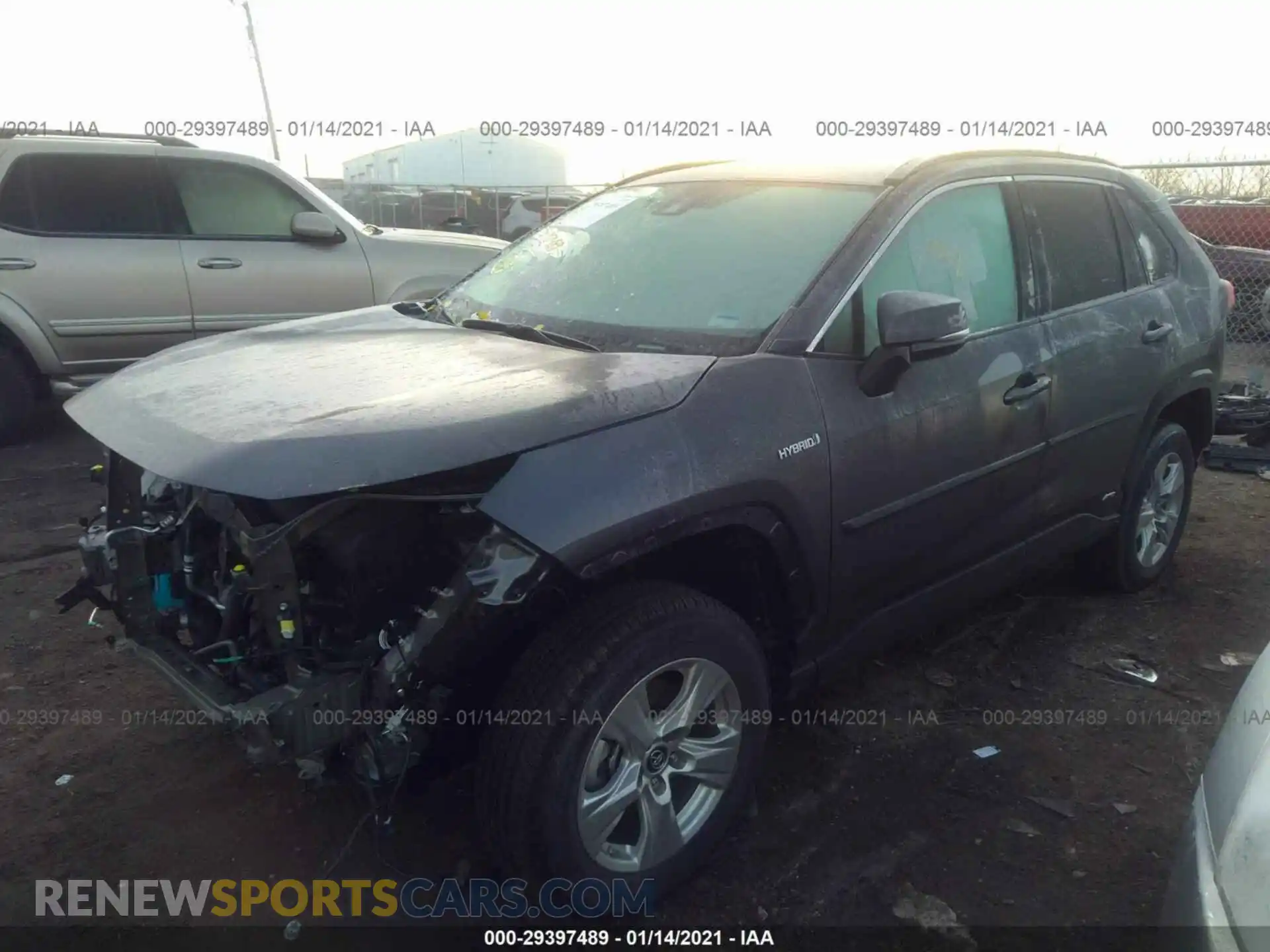 2 Photograph of a damaged car 2T3MWRFV2KW033801 TOYOTA RAV4 2019