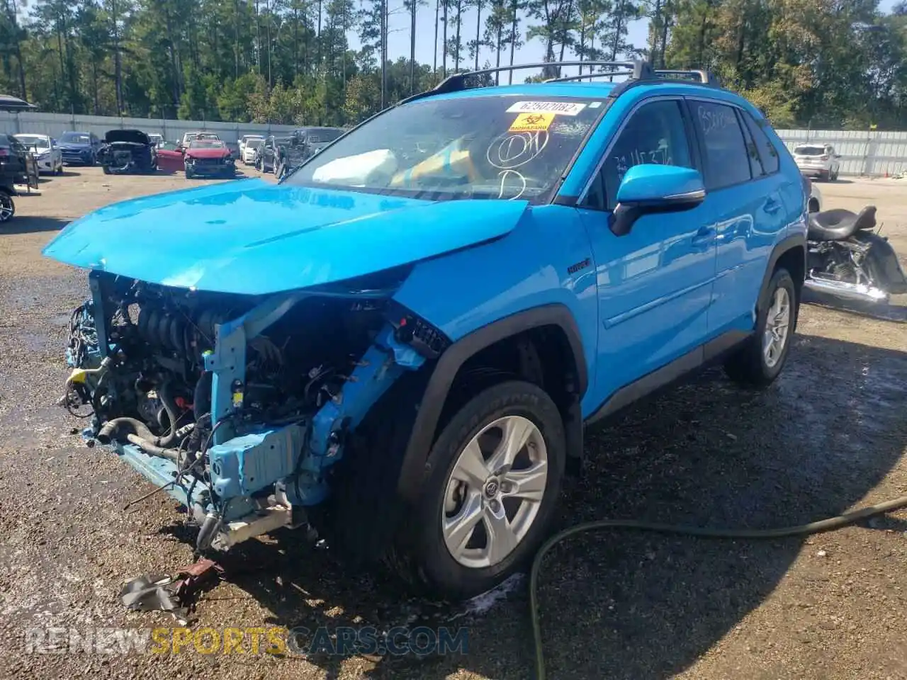 2 Photograph of a damaged car 2T3MWRFV2KW039453 TOYOTA RAV4 2019