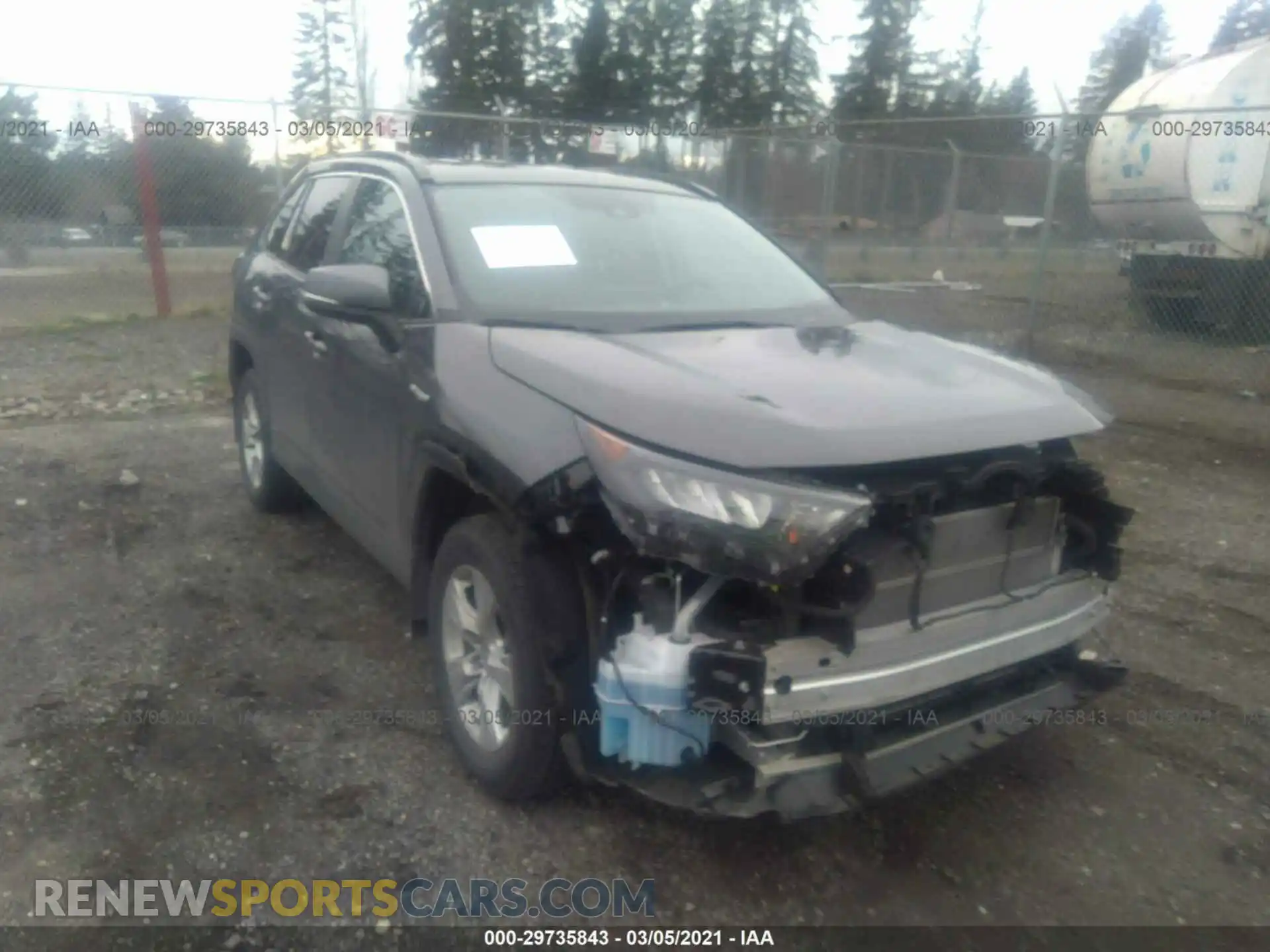 1 Photograph of a damaged car 2T3MWRFV5KW036806 TOYOTA RAV4 2019
