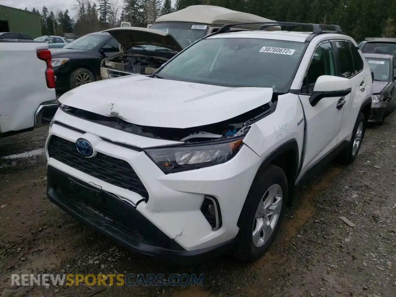 2 Photograph of a damaged car 2T3MWRFV8KW026688 TOYOTA RAV4 2019