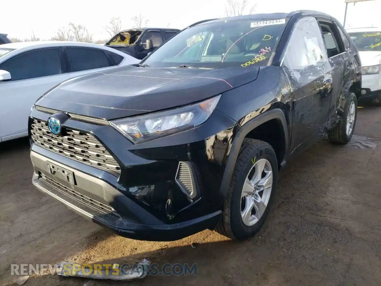 2 Photograph of a damaged car 2T3MWRFVXKW006202 TOYOTA RAV4 2019