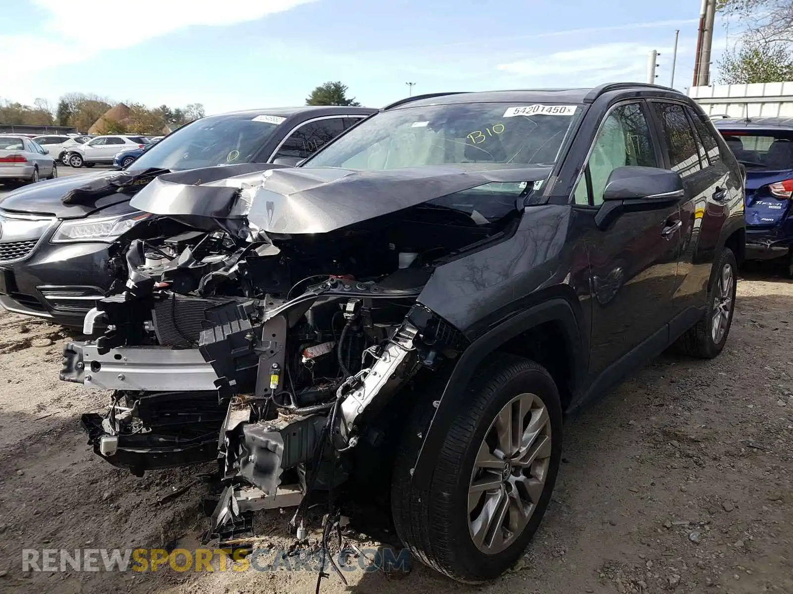 2 Photograph of a damaged car 2T3N1RFV8KW014625 TOYOTA RAV4 2019